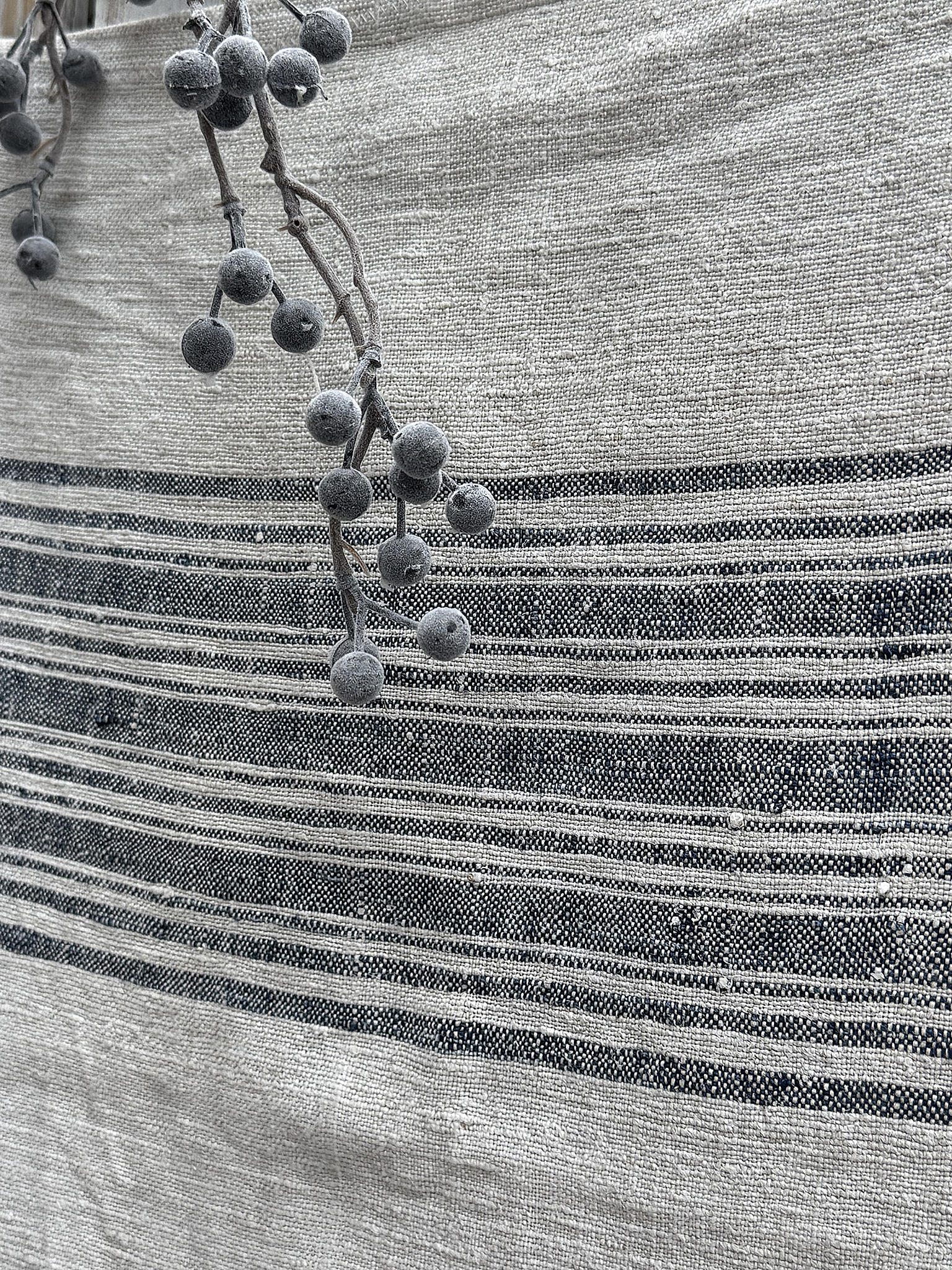 Schöner alter Leinensack mit breiten Streifen***