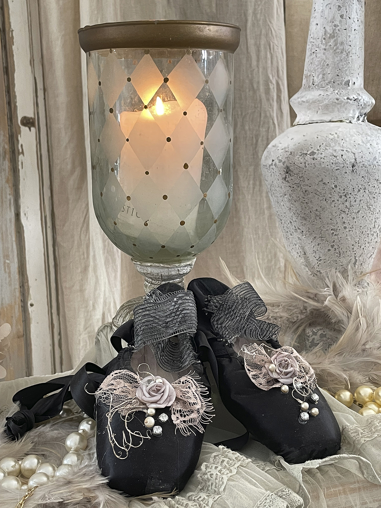 Ballettschuhe Black swan taupe***