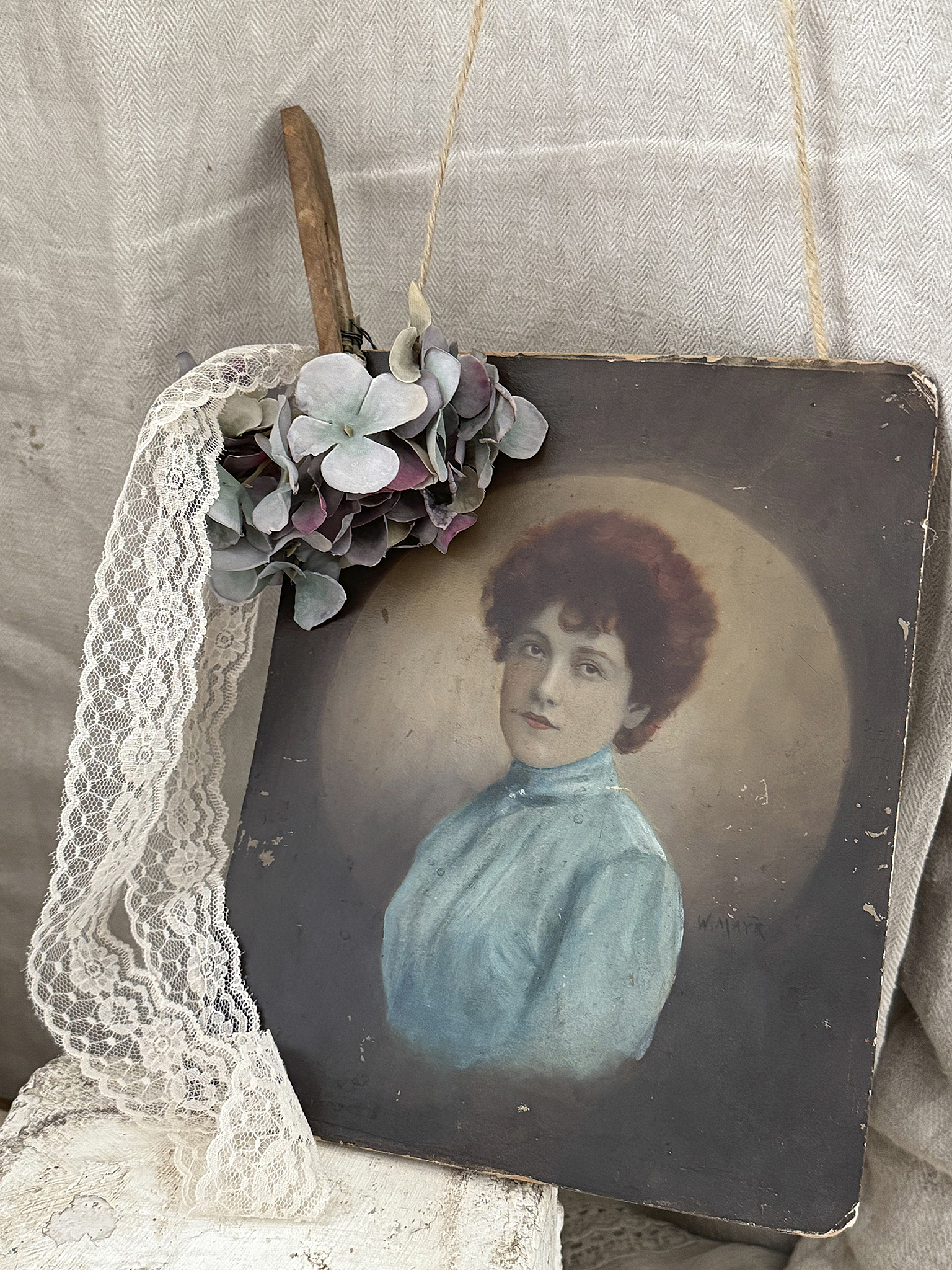 Dose mit Bild Art-Deco Dose mit Bild Art-Deco