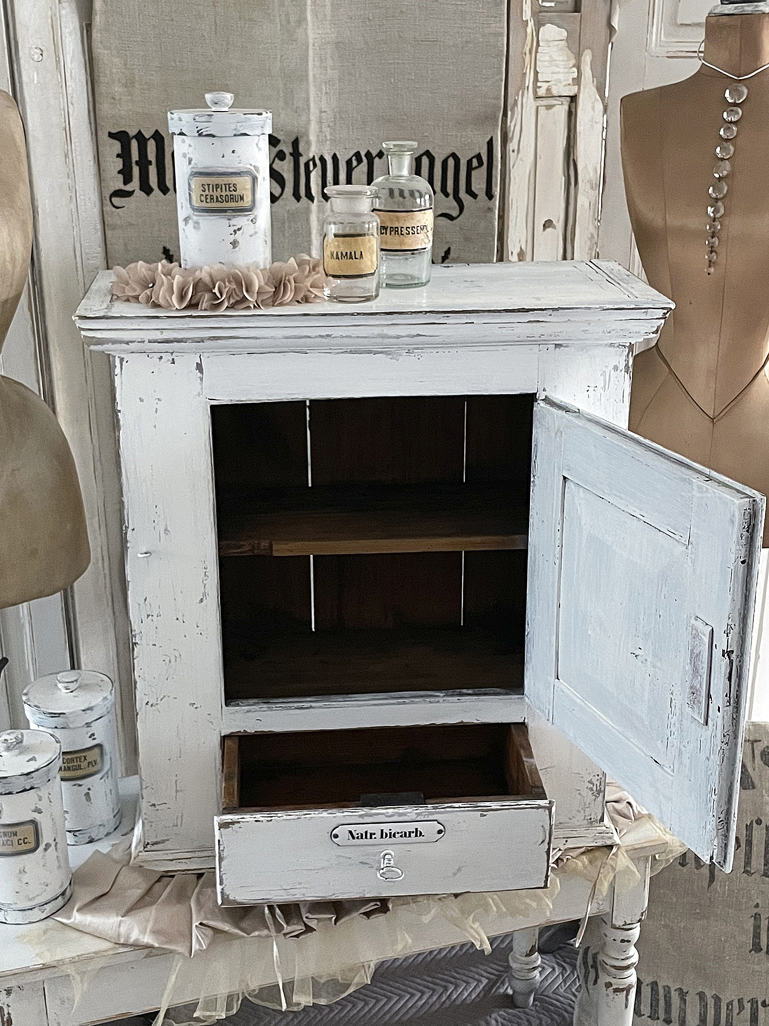  Antiker Apothekerschrank Shabby/Brocante***