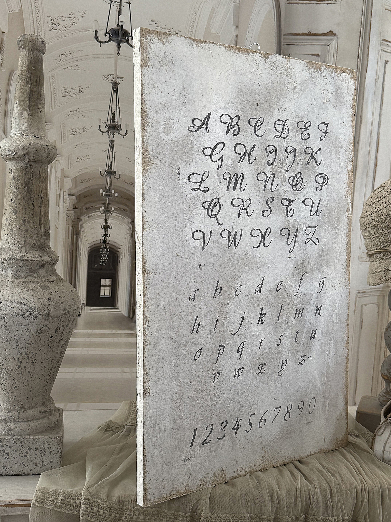 Charmantes Shabby-Holzbild „ABC“ 2***