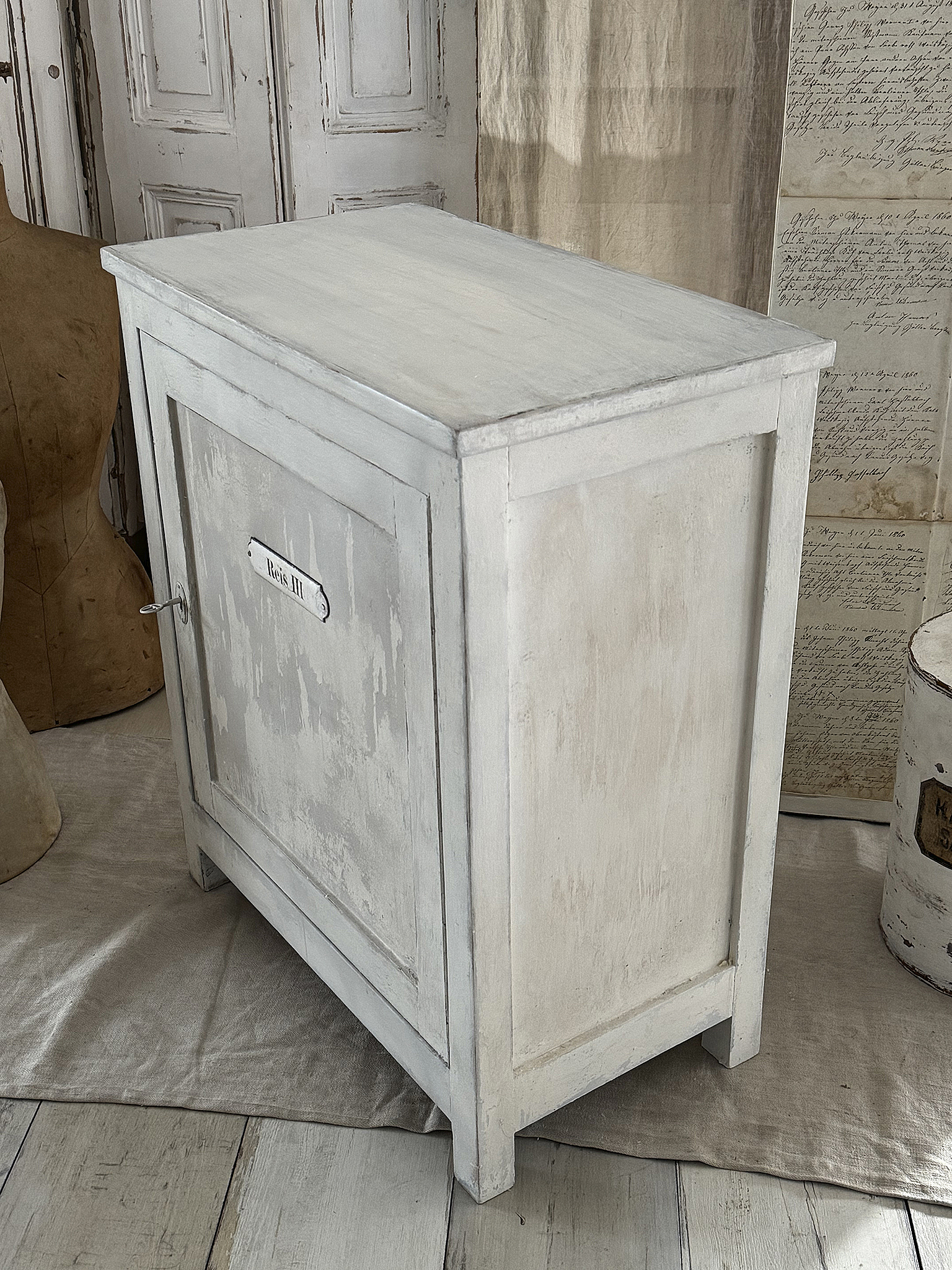 Brocante alter Ladenschrank Reis III***