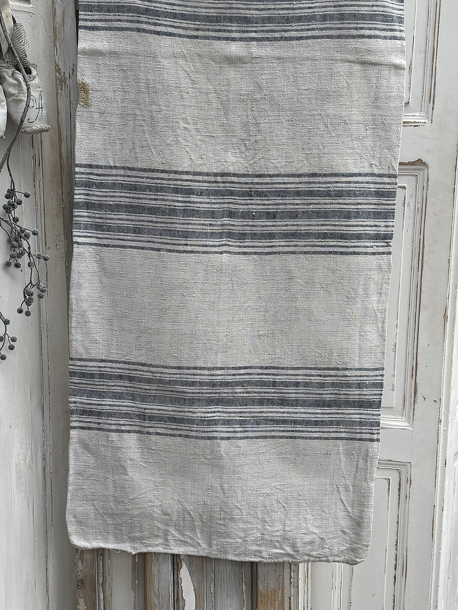 Schöner alter Leinensack mit breiten Streifen***