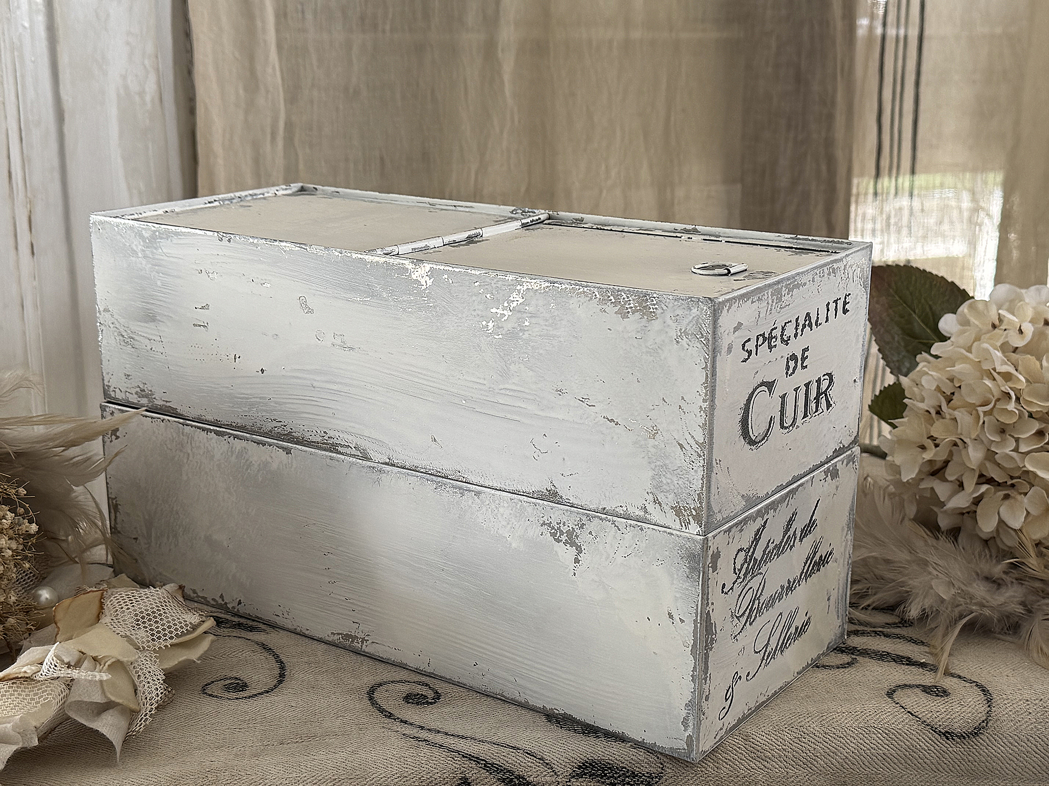 Duo alte Zinkblechkisten Specialite***