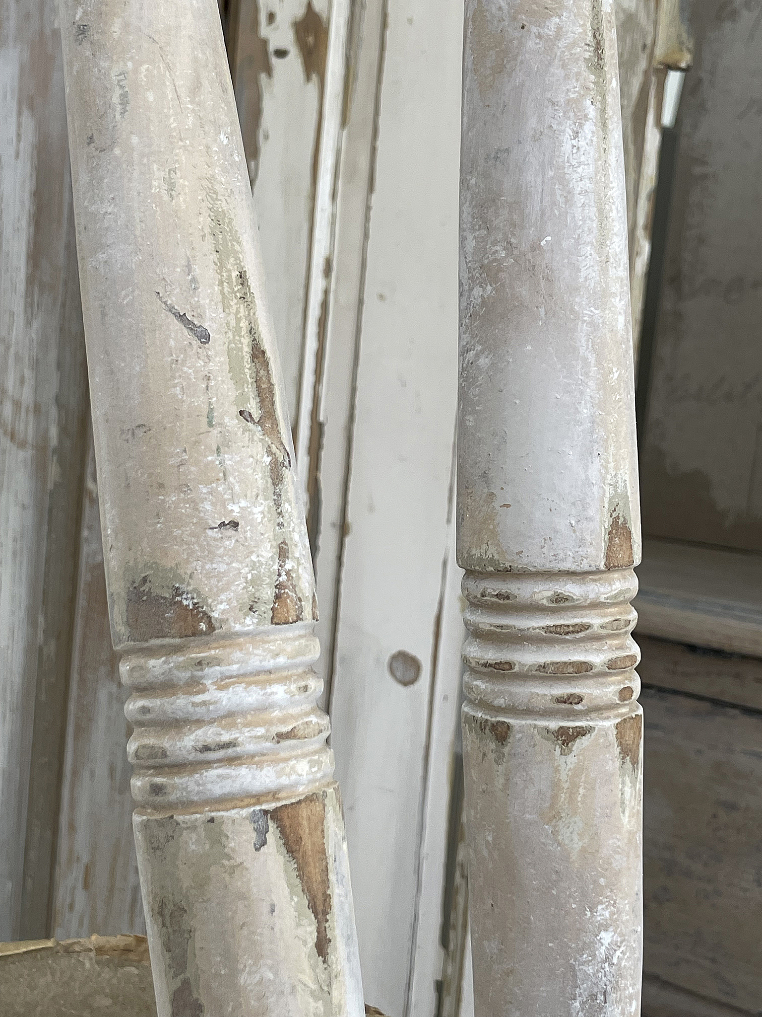Duo alte Geländerstäbe mit Patina*** Duo alte Geländerstäbe mit Patina***