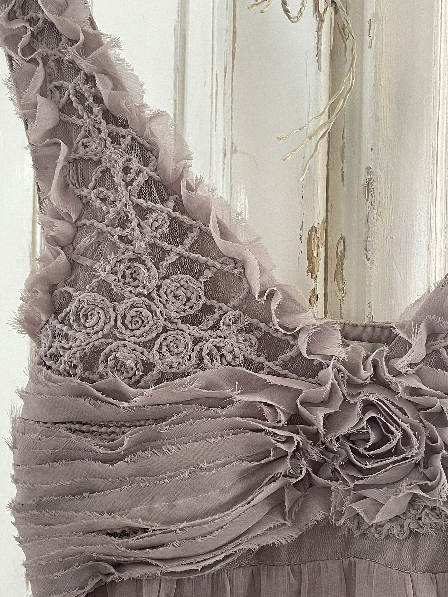Altes Vintagekleid Rosenholz***