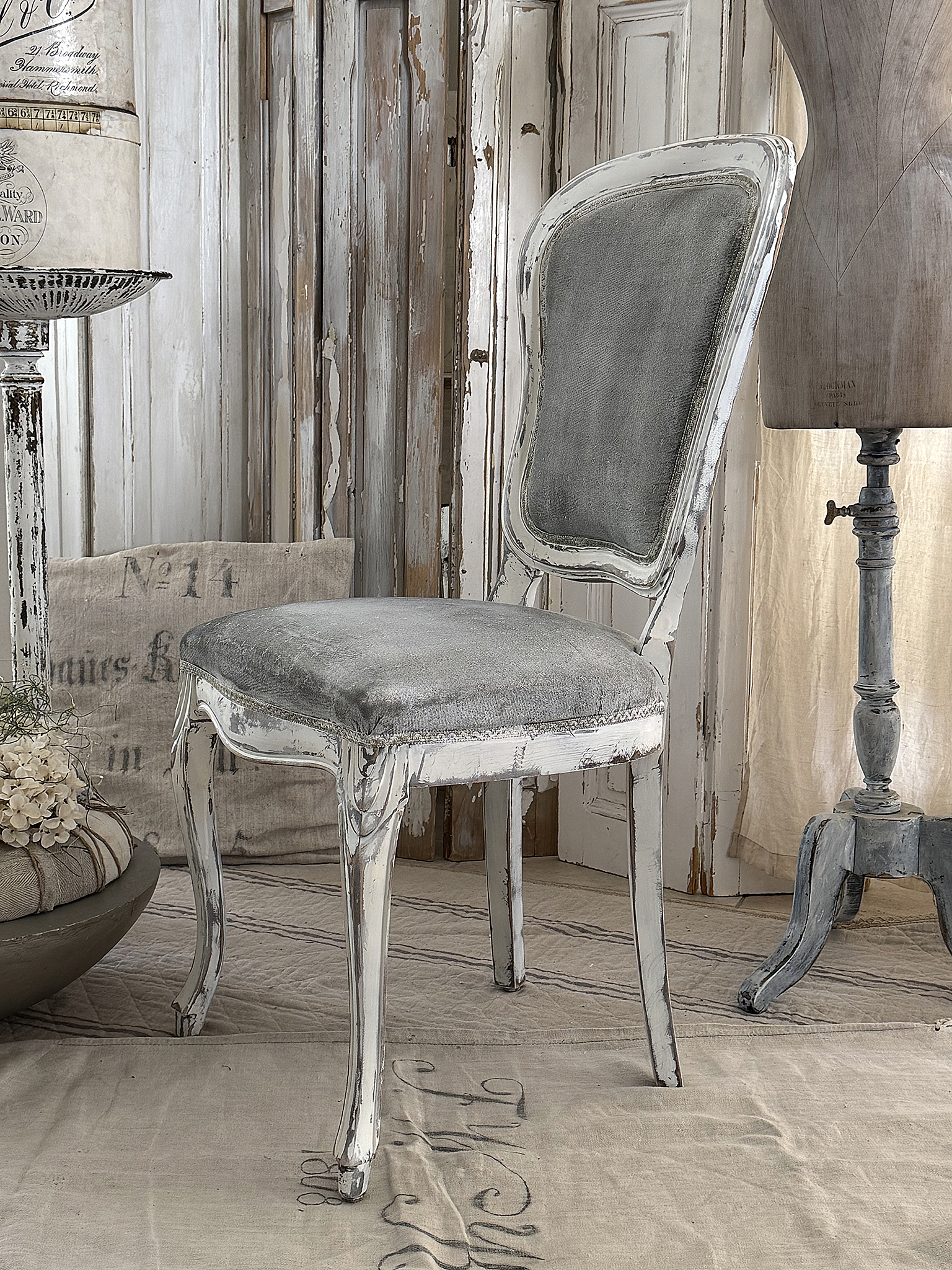  Wertiger Chippendale-Stuhl Brocante***