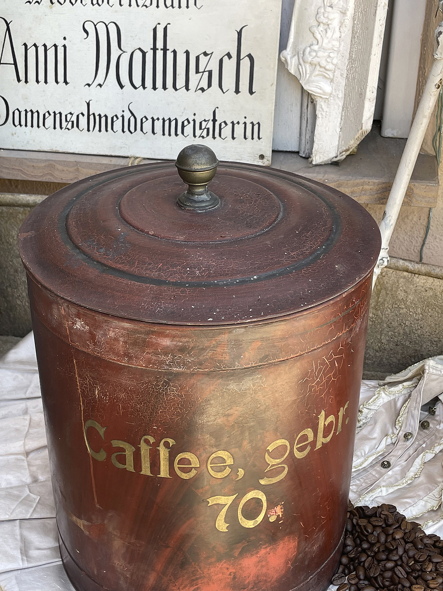 Brocante edle Große Kaffee-Dose*** Brocante edle Große Kaffee-Dose***