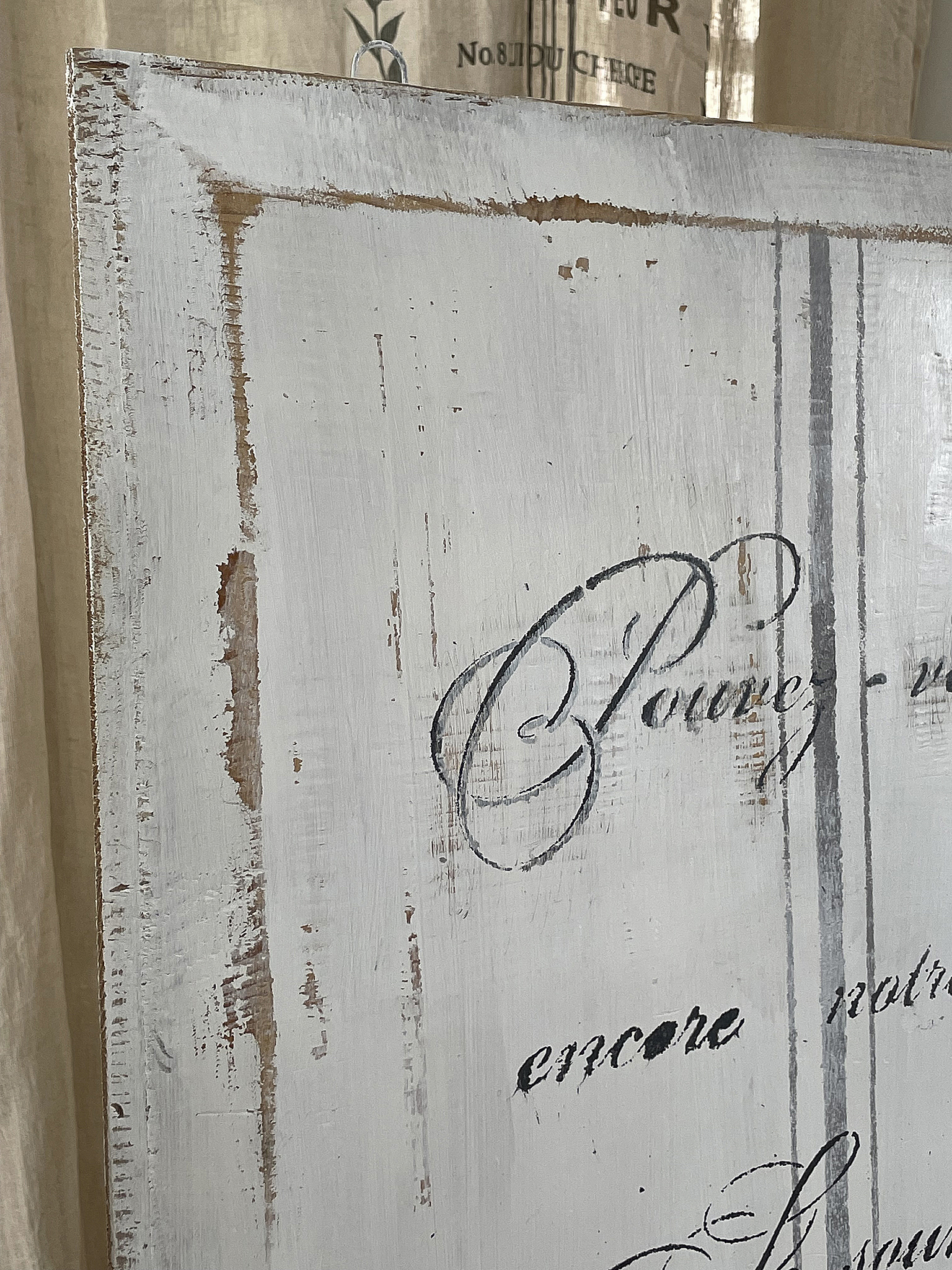 Großes Bild aus alter Holzkassette