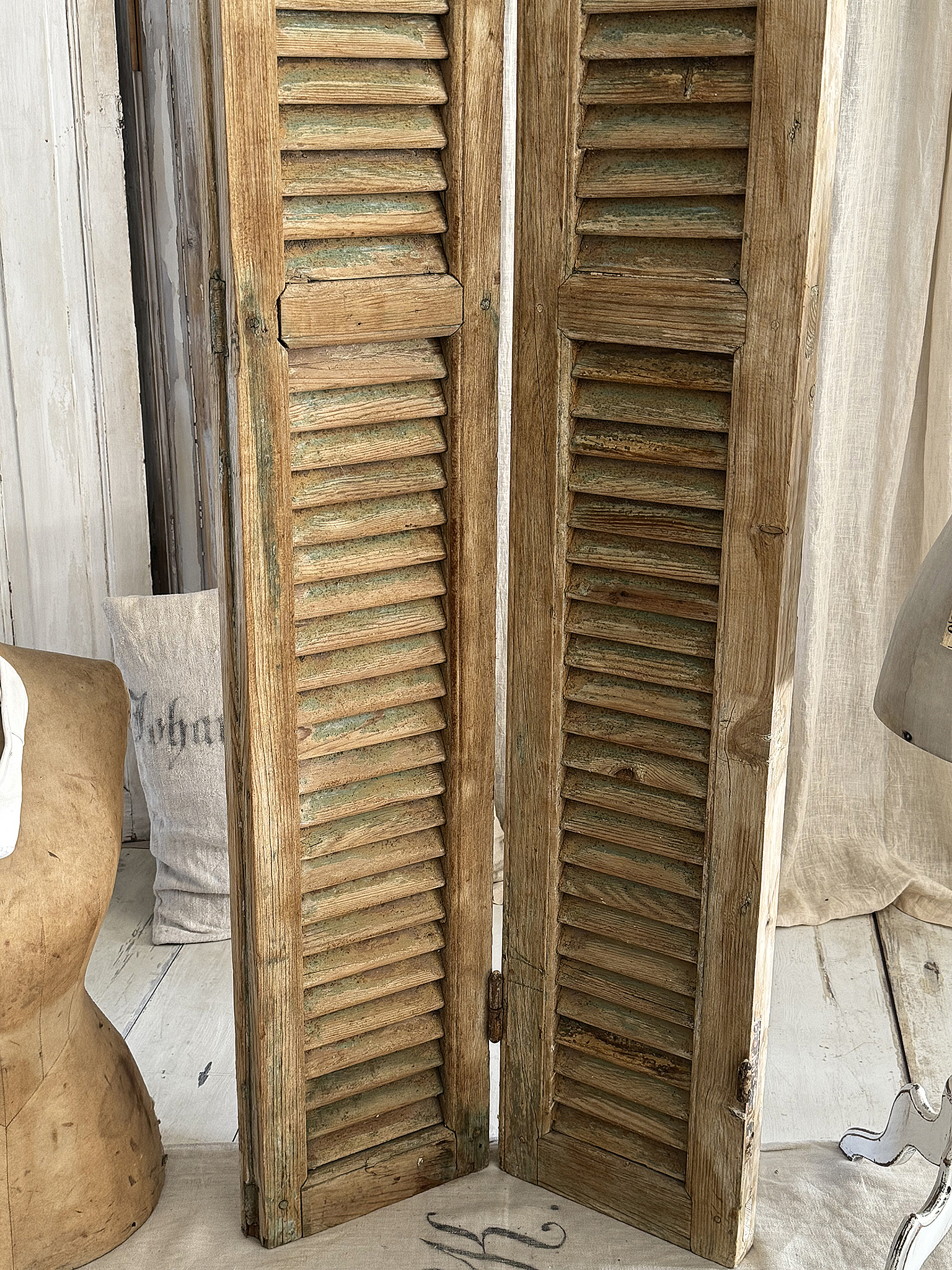 Vintage-Schätzchen Lamellen-Paravent aus Frankreich***