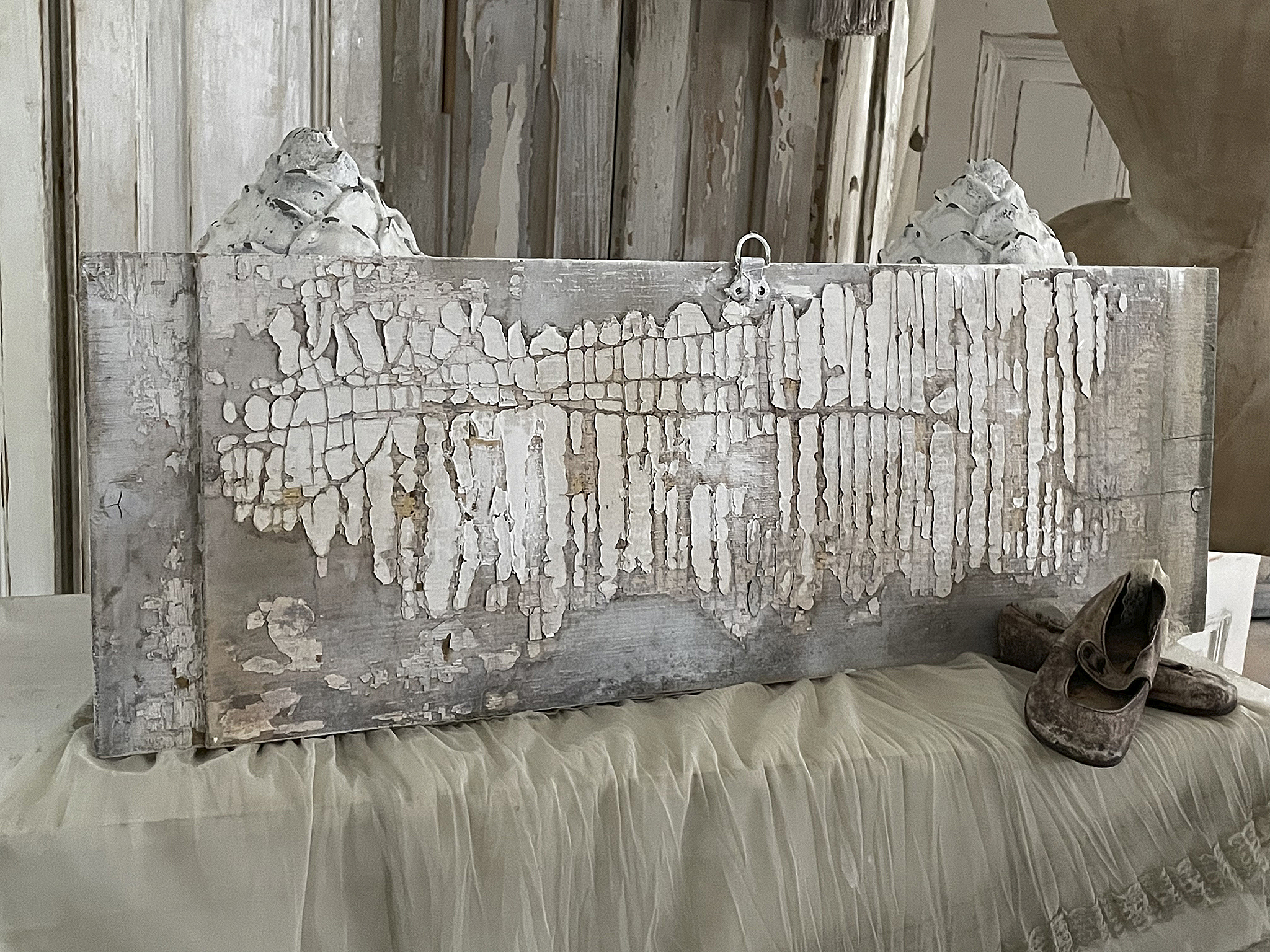 Shabbybild antike Holzkassette Of-Art