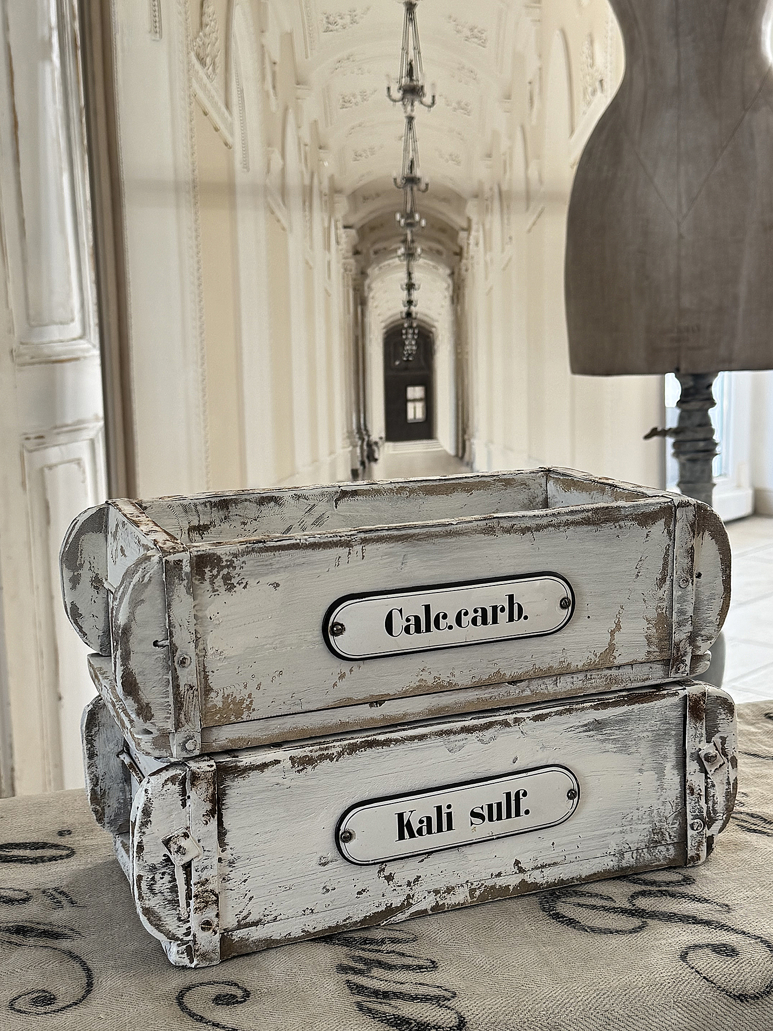 Antikes Apothekerkisten-Duo mit Geschichte***