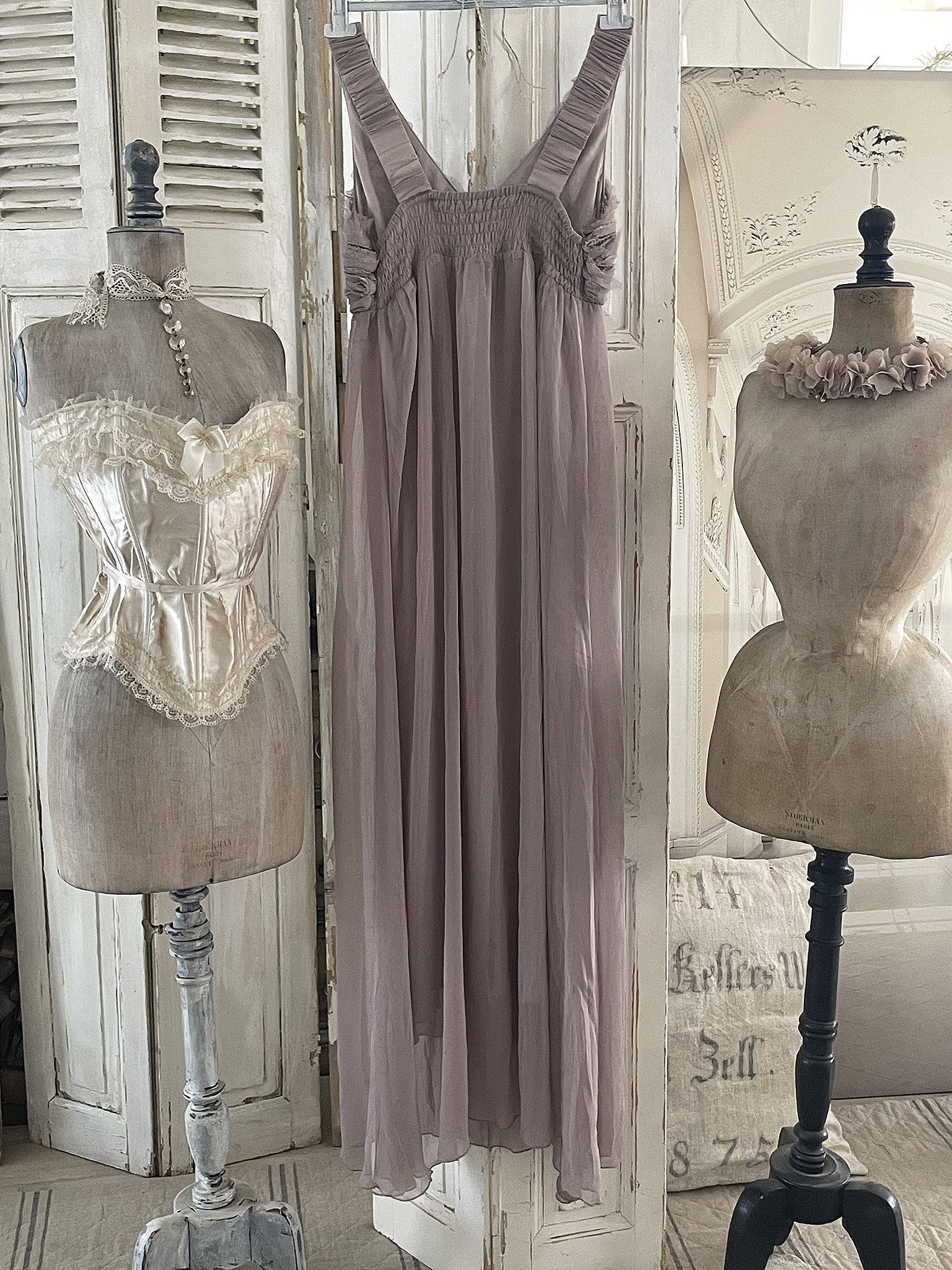 Altes Vintagekleid Rosenholz***