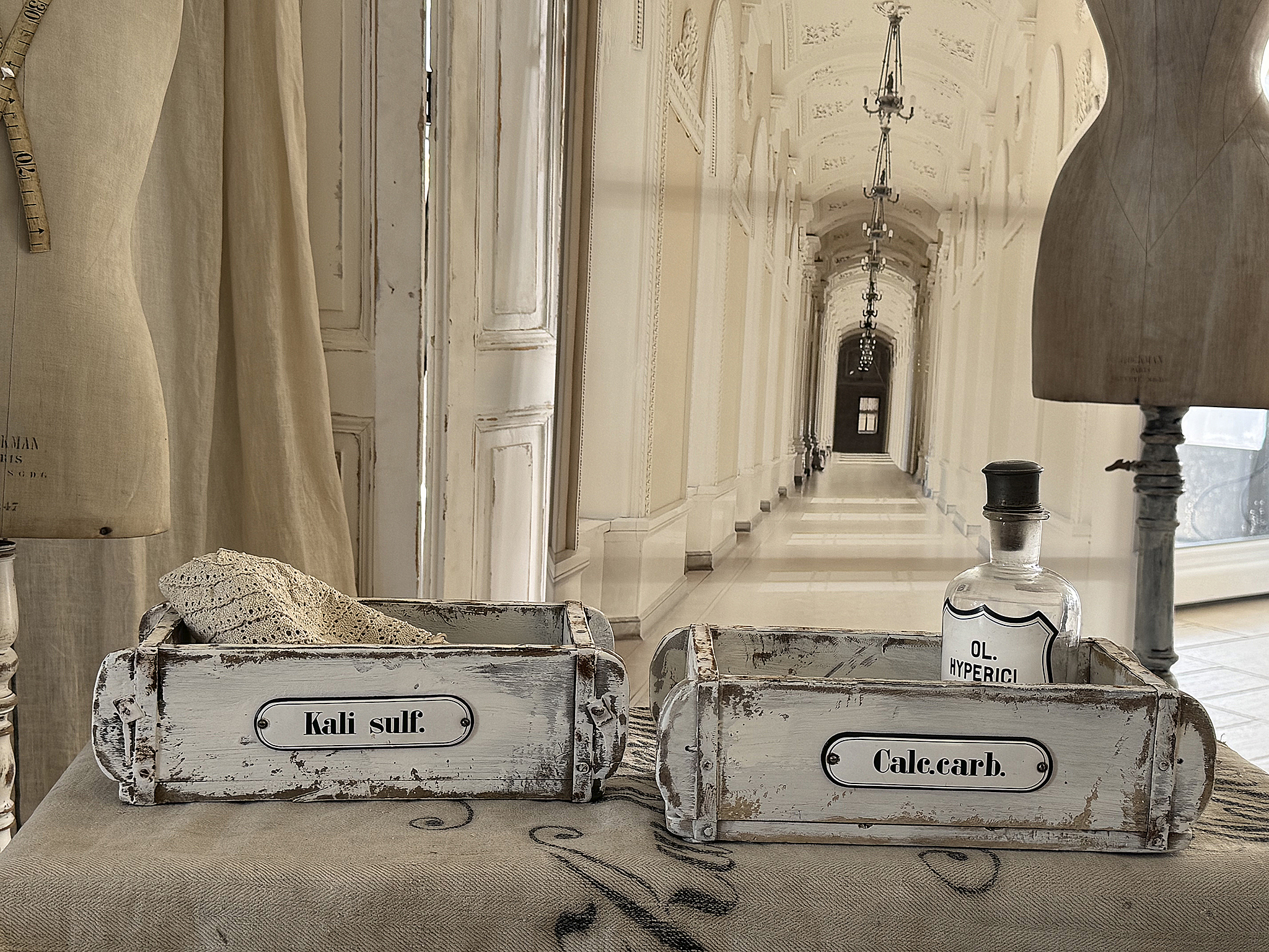 Antikes Apothekerkisten-Duo mit Geschichte***