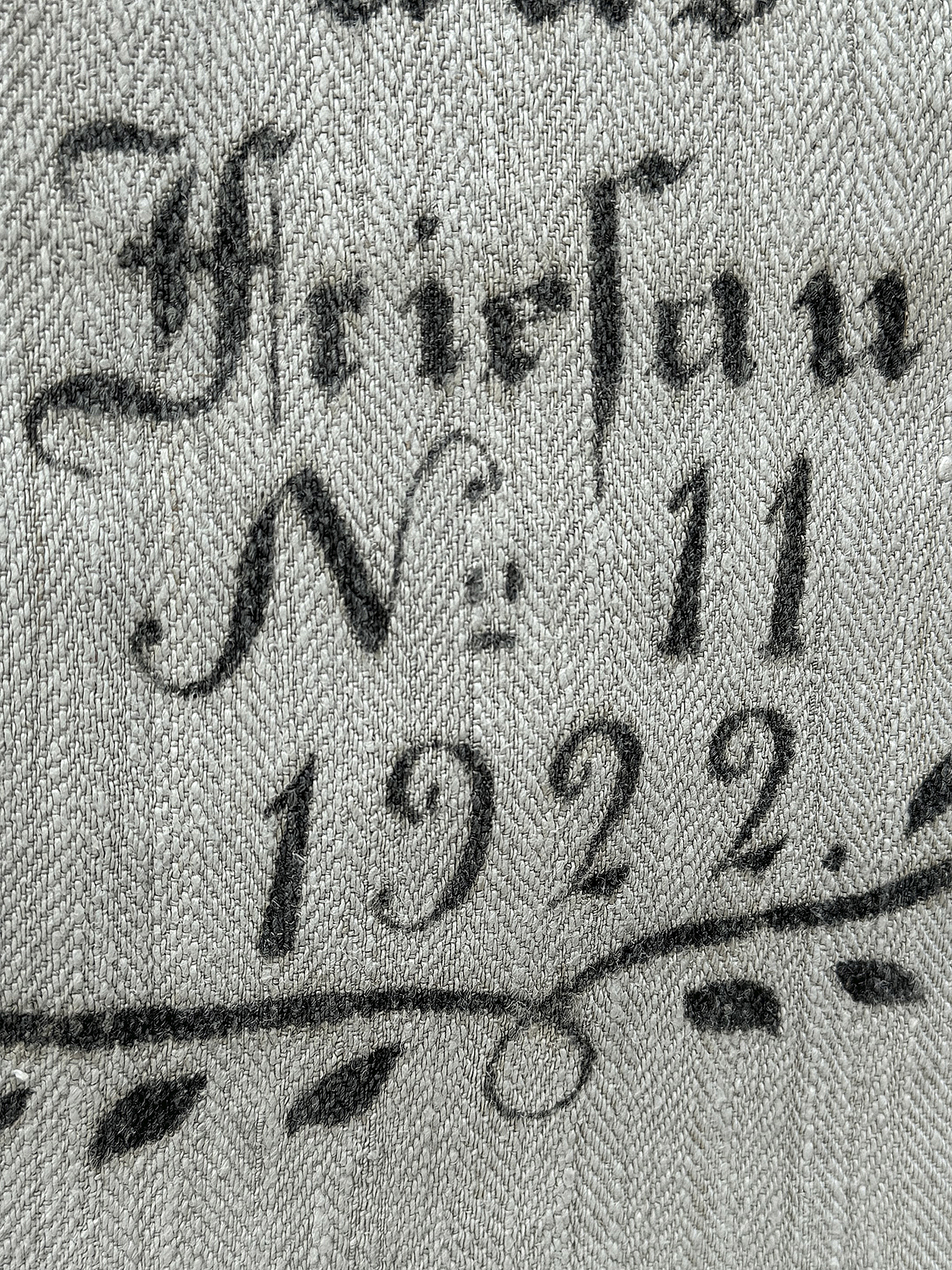 Antiker heller Leinensack/ Mehlsack 1922 No.11***