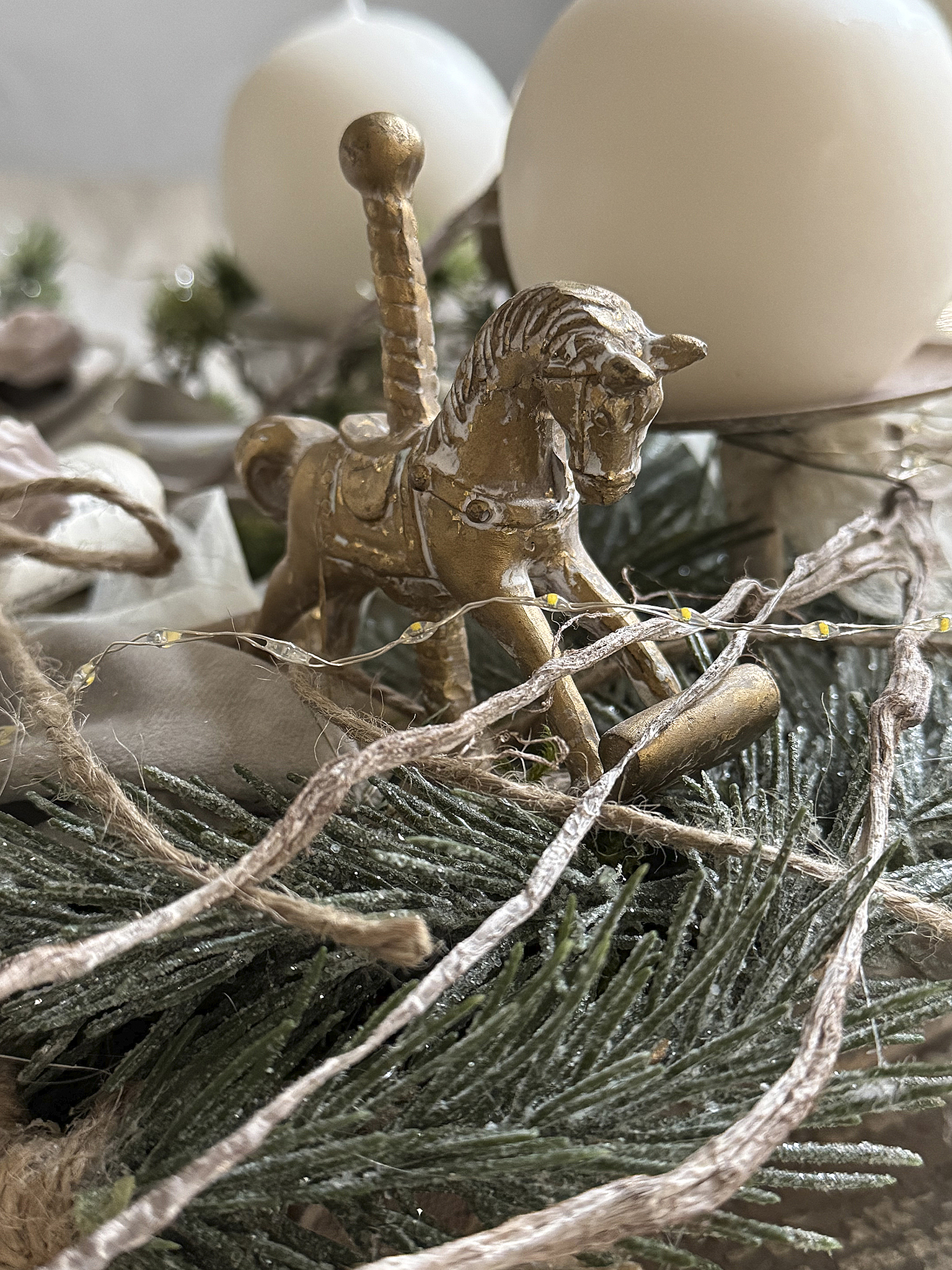 Adventkranz Schale „Romantik“ ein Unikat zum Verlieben***