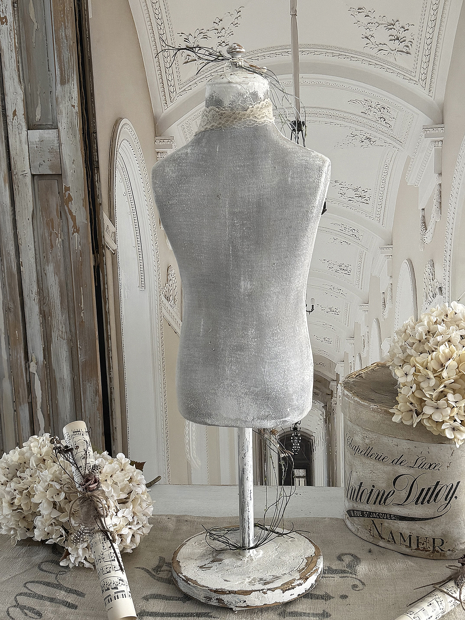 Alte Kinderschneiderpuppe „Romantik“ – bezauberndes Vintage-Stück***