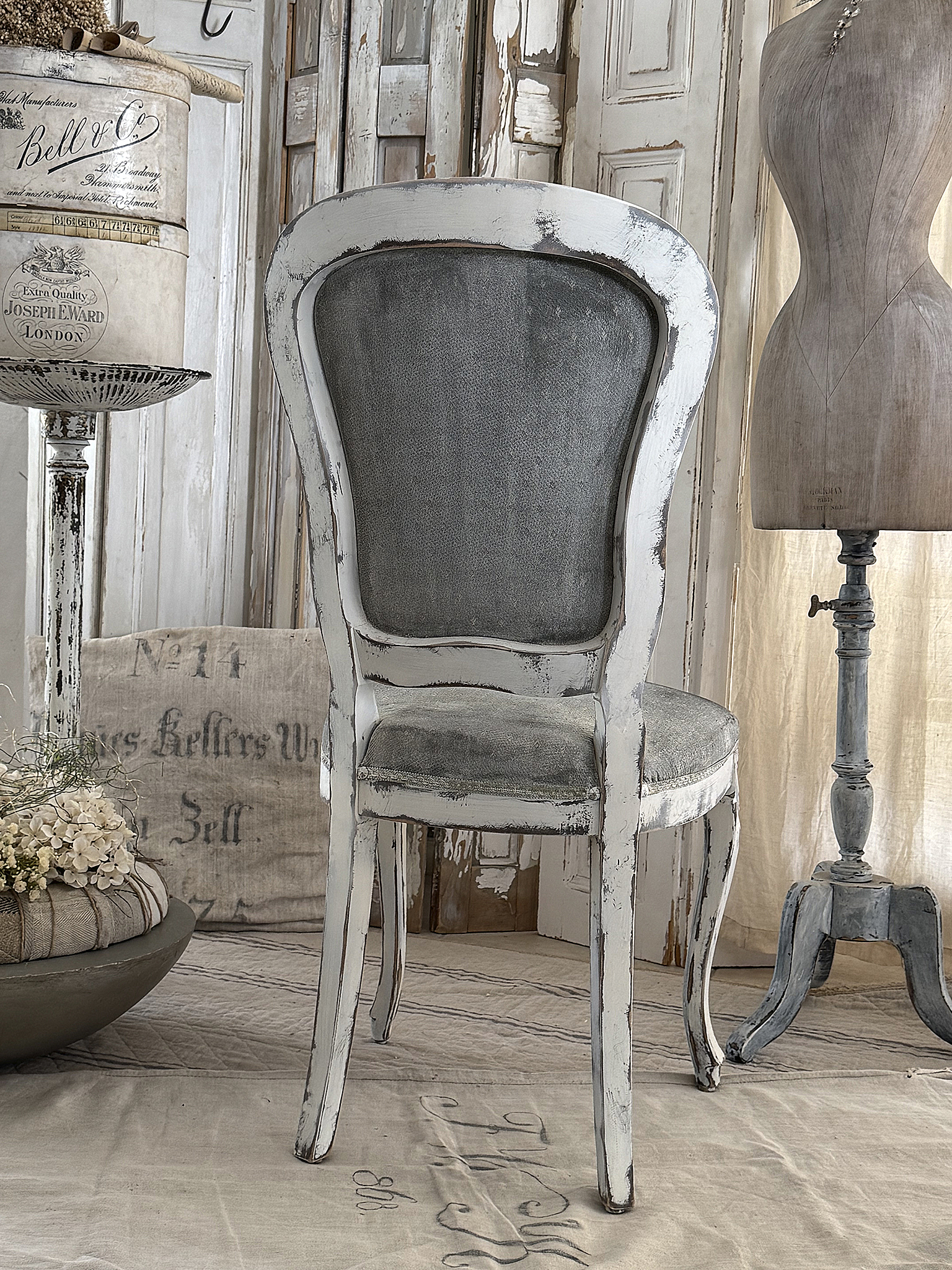  Wertiger Chippendale-Stuhl Brocante***