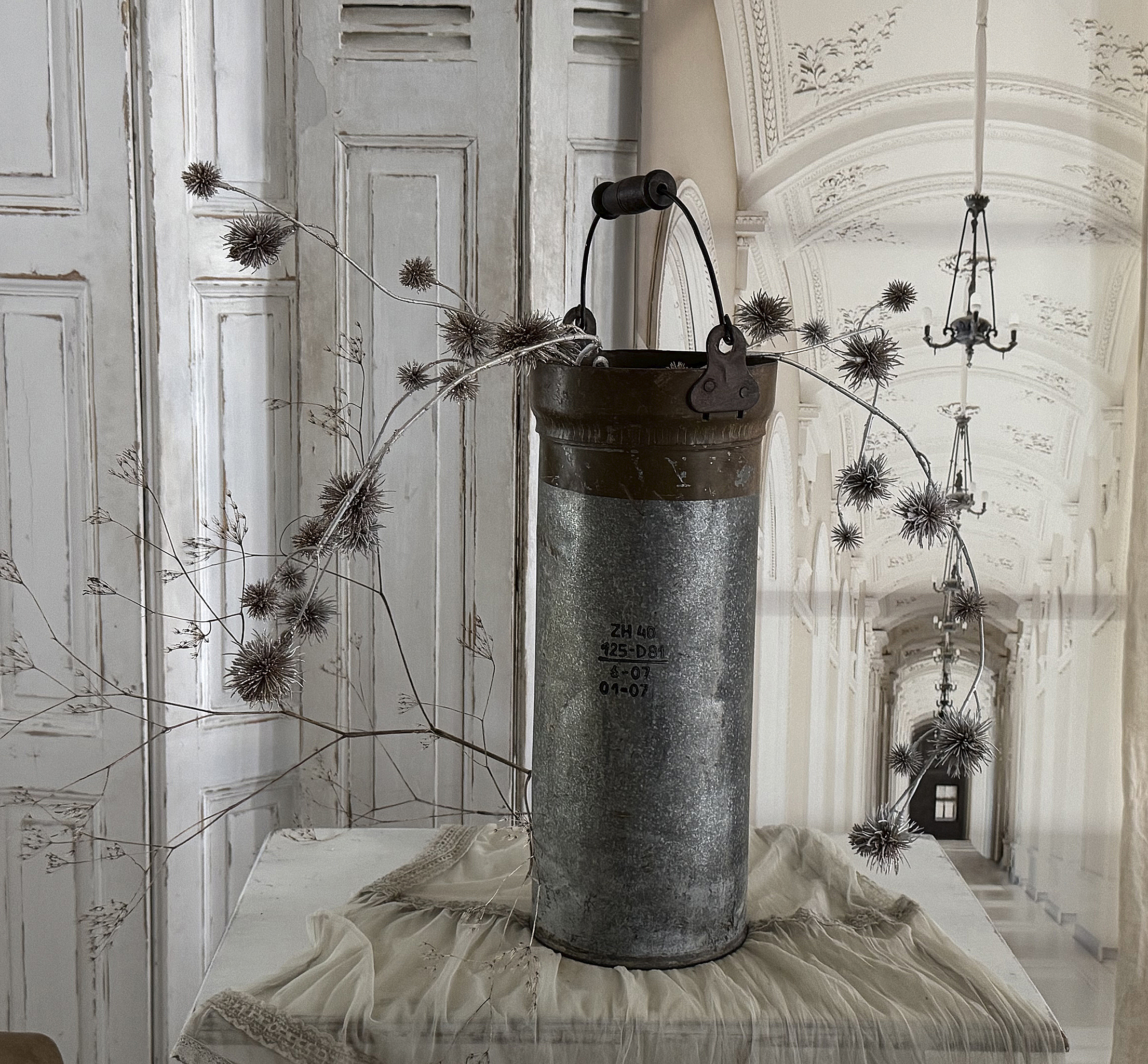 Alter Zinkeimer – Industrial Charme mit Geschichte***