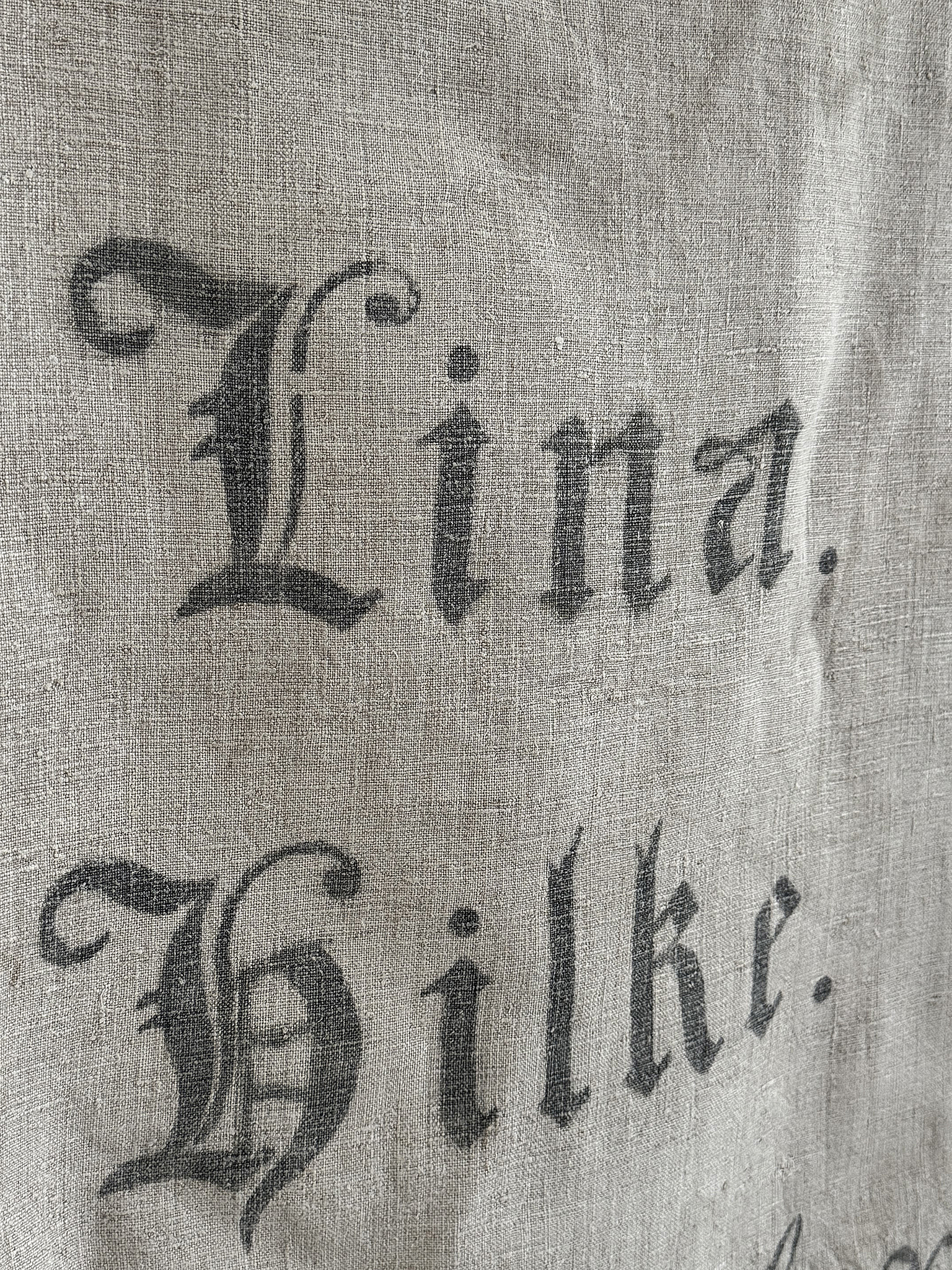 Wunderschöner alter Mehlsack- Lina***