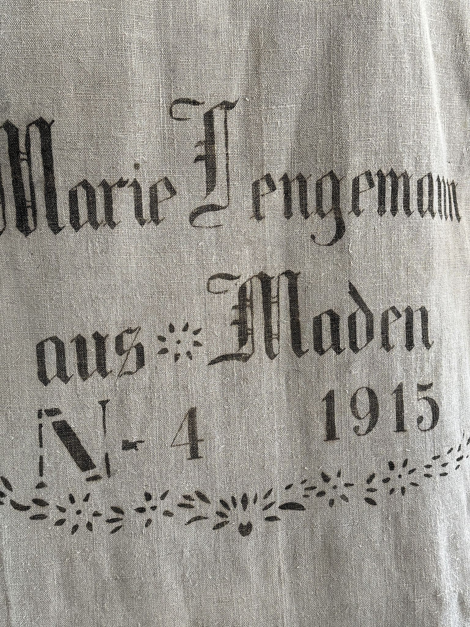 Antiker Mehlsack von 1915 – Nr. 4***