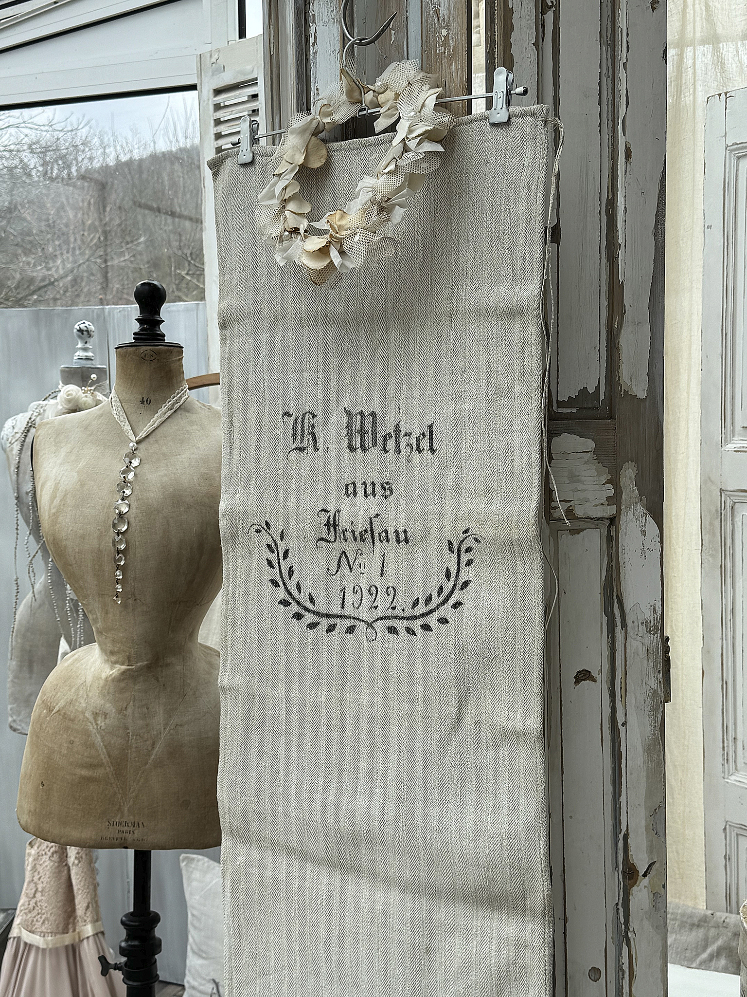 Antiker heller Leinensack/ Mehlsack 1922 No.1***