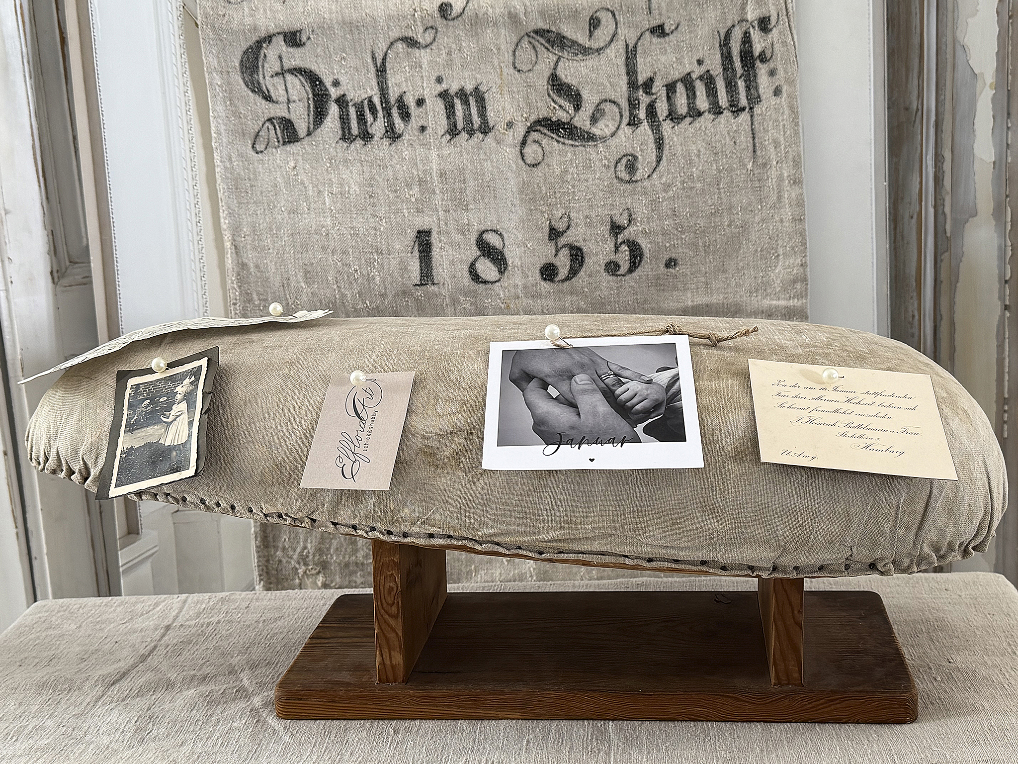 Antikes Schneiderbügelbrett aus Frankreich – seltenes Vintage-Schätzchen mit besonderem Charme***