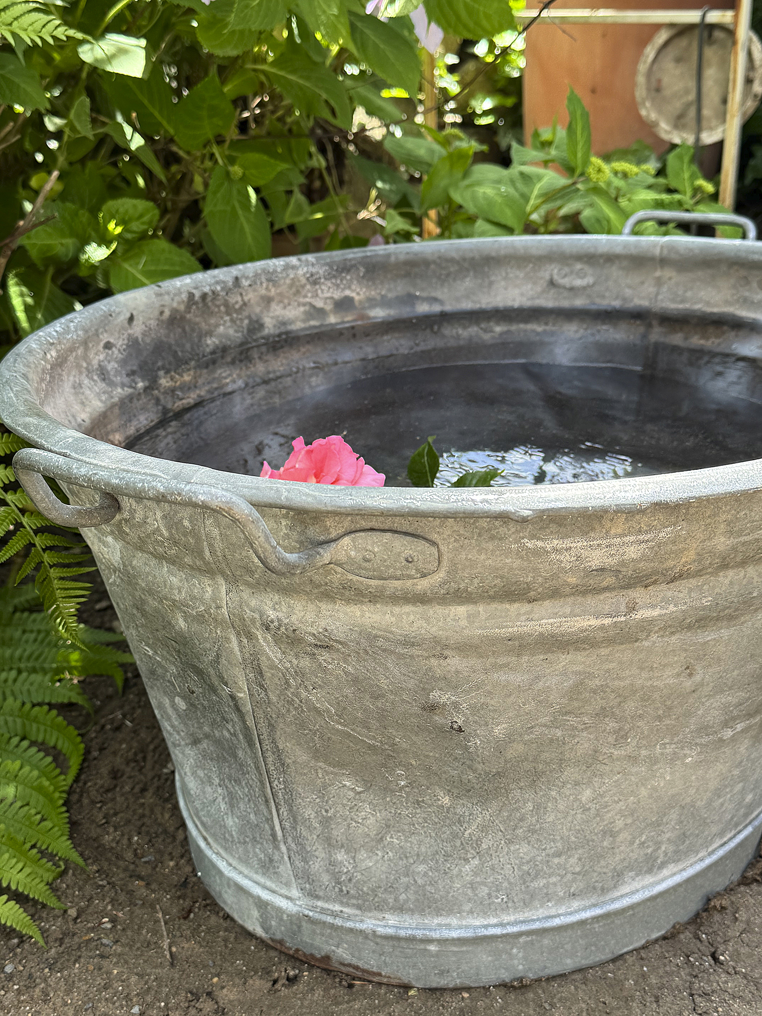 Alte große Zinkwanne mit authentischer Patina – 70 Liter***