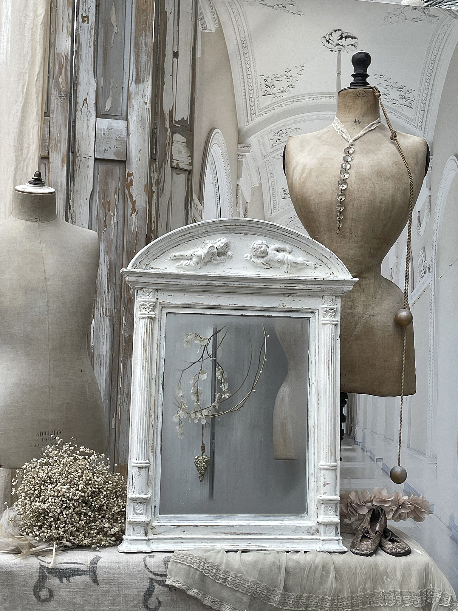 Shabby-Spiegel Putto Vintage*** Shabby-Spiegel Putto Vintage***