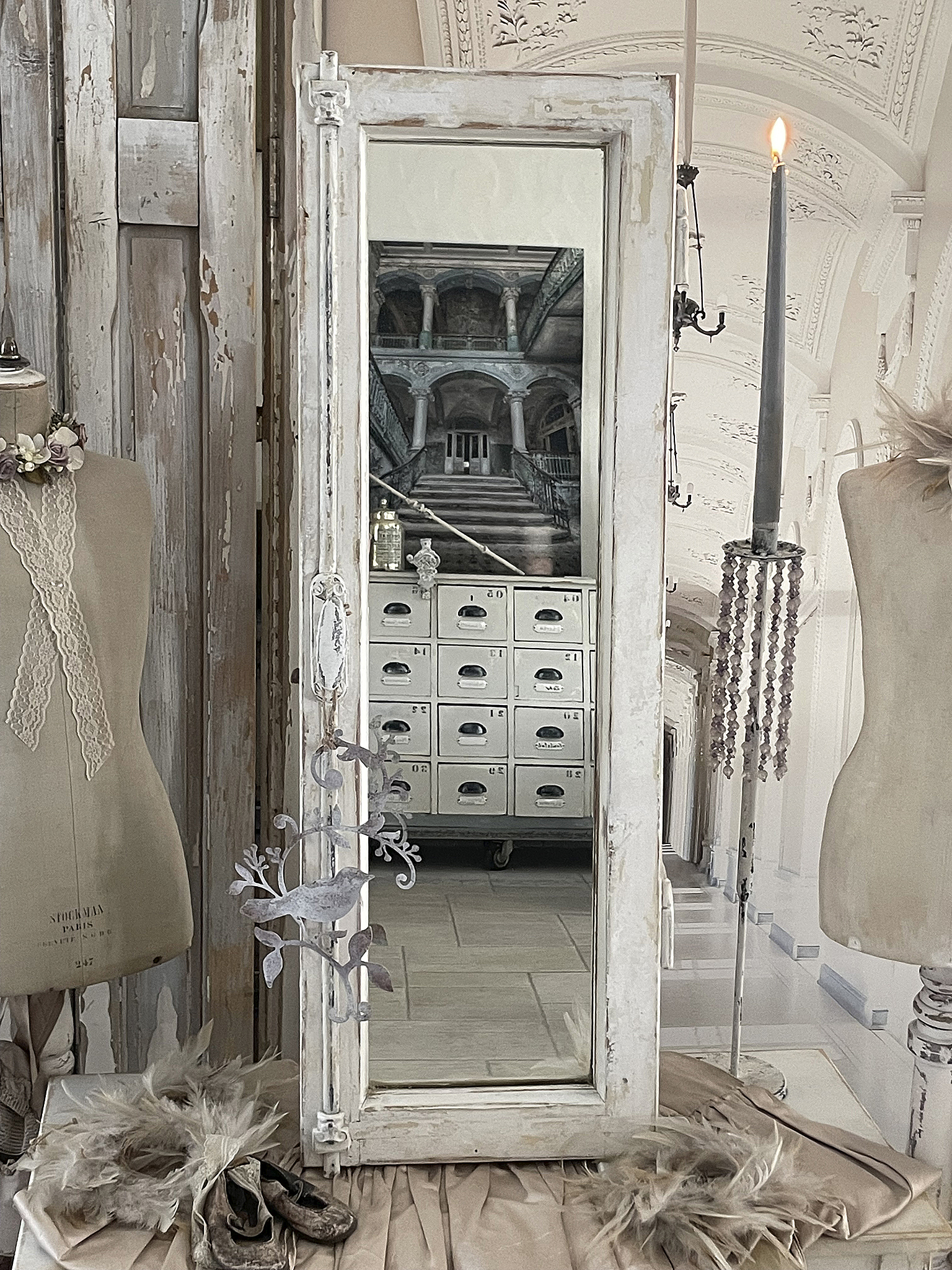 Fensterspiegel Shabby-pur Vogel** Fensterspiegel Shabby-pur Vogel**