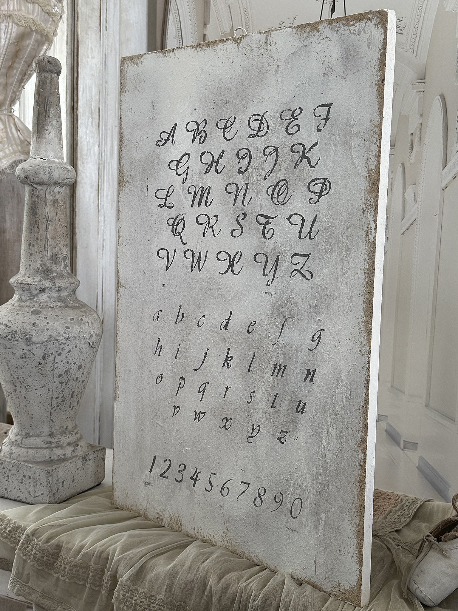 Charmantes Shabby-Holzbild „ABC“ 2***