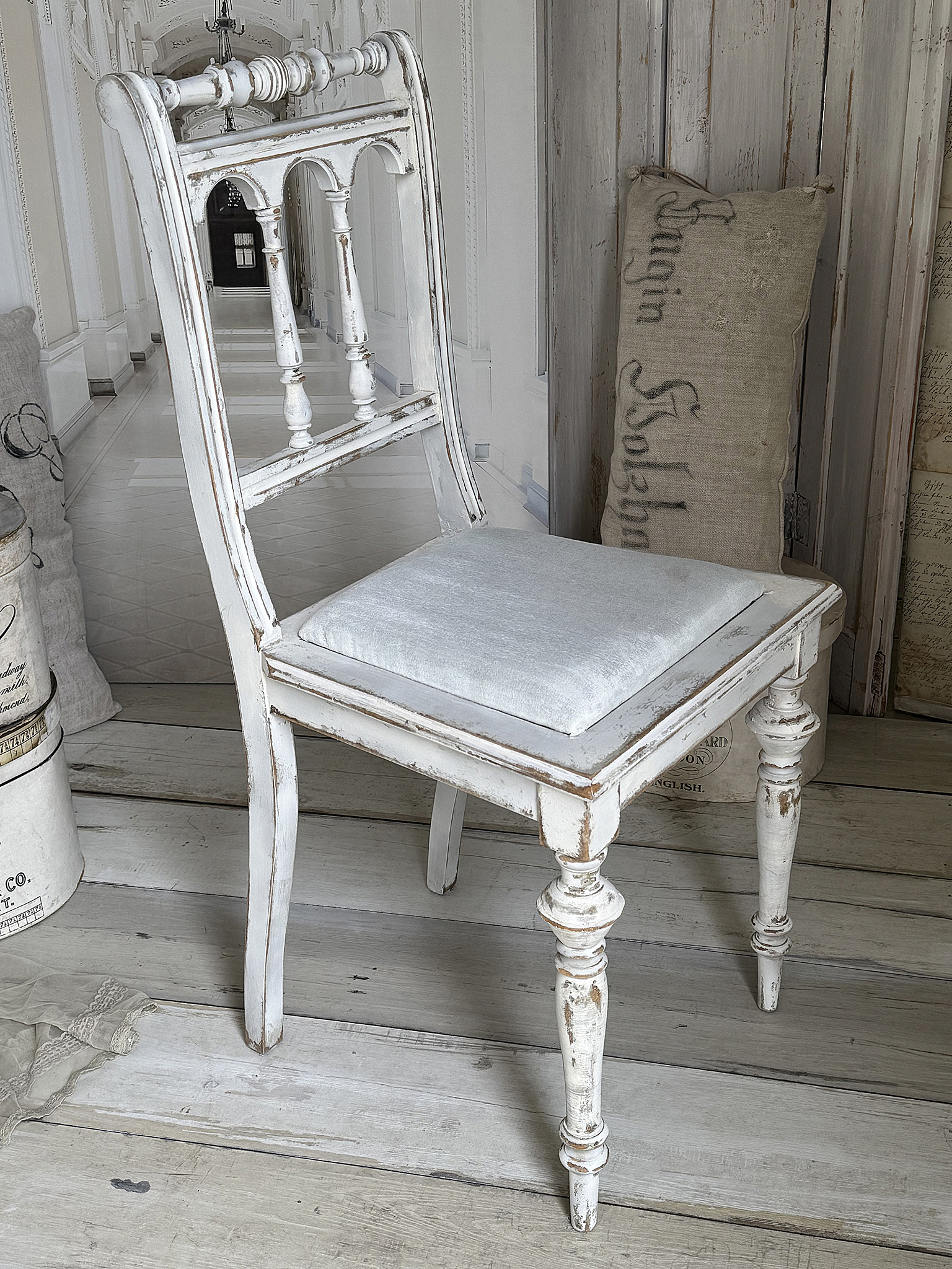 Antiker Gründerzeitstuhl mit Sitzpolster 1***