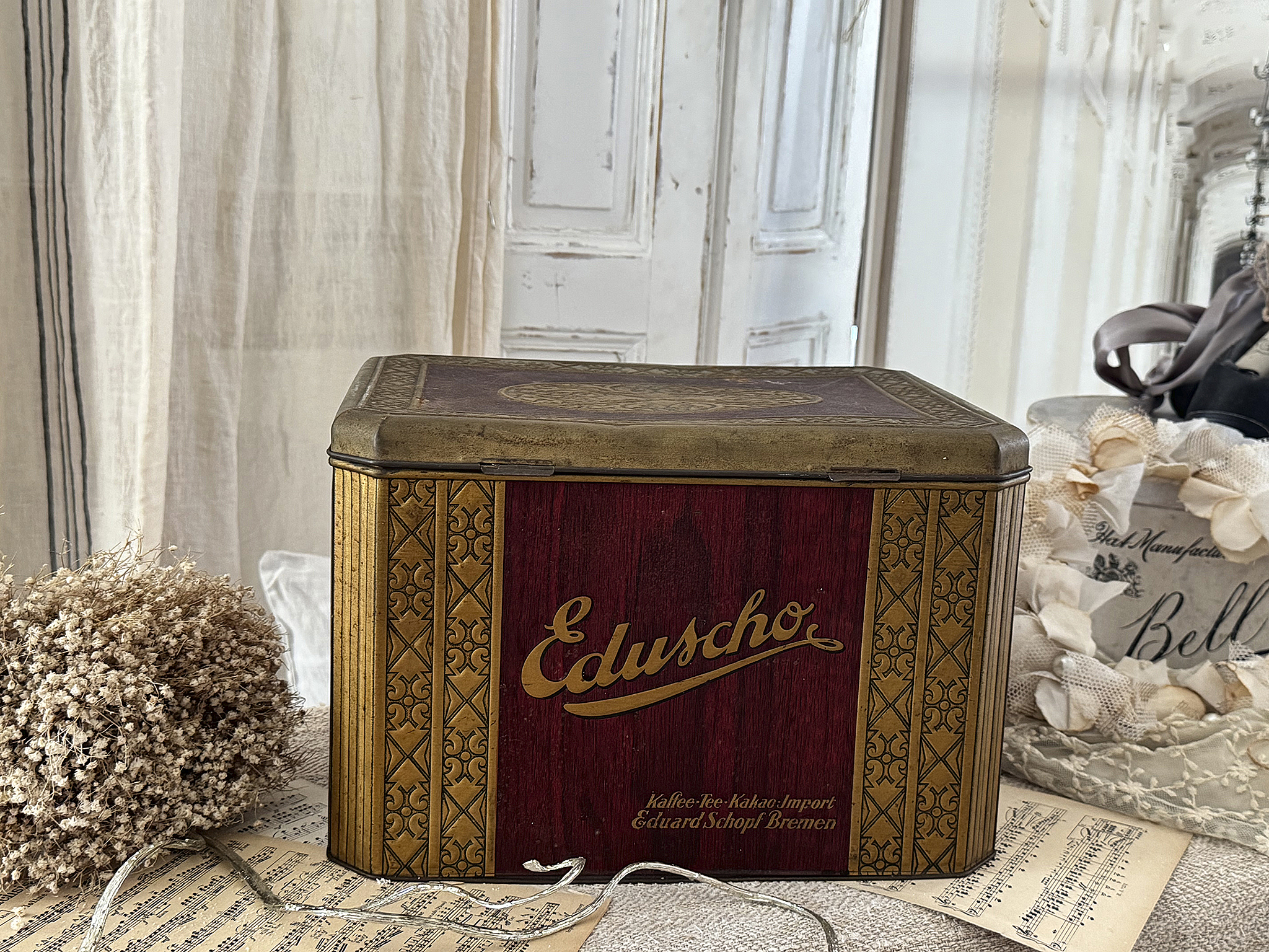 Blechdose Eduscho Tante Emma Laden*** Blechdose Eduscho Tante Emma Laden***