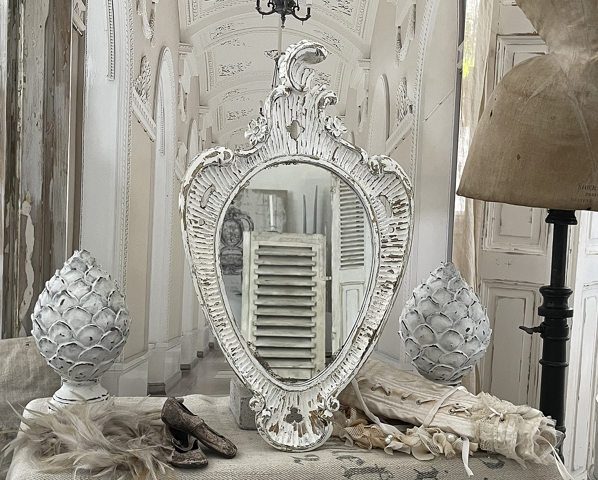 Romantischer uralter Wand-Spiegel***