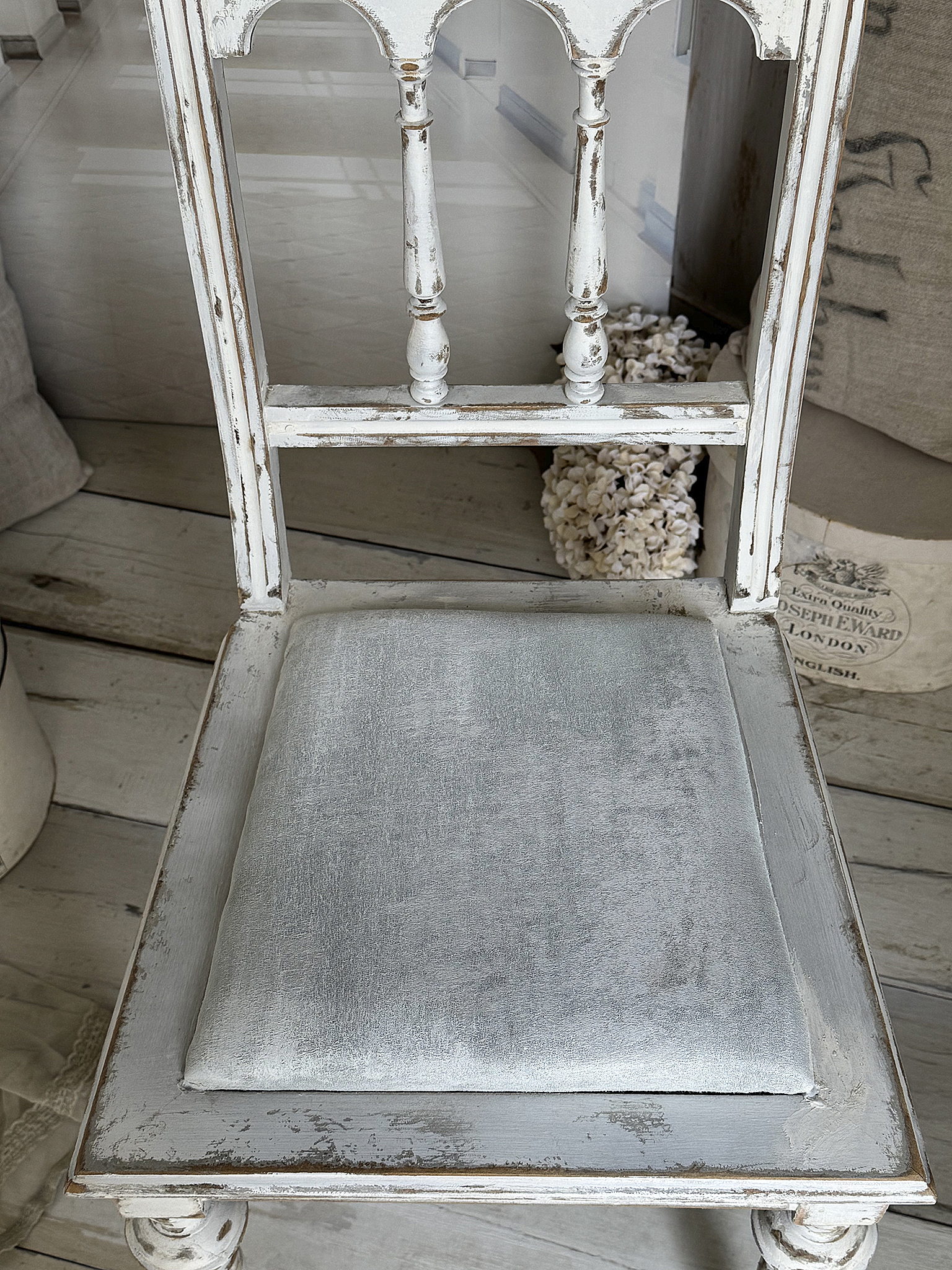 Antiker Gründerzeitstuhl mit Sitzpolster 1***