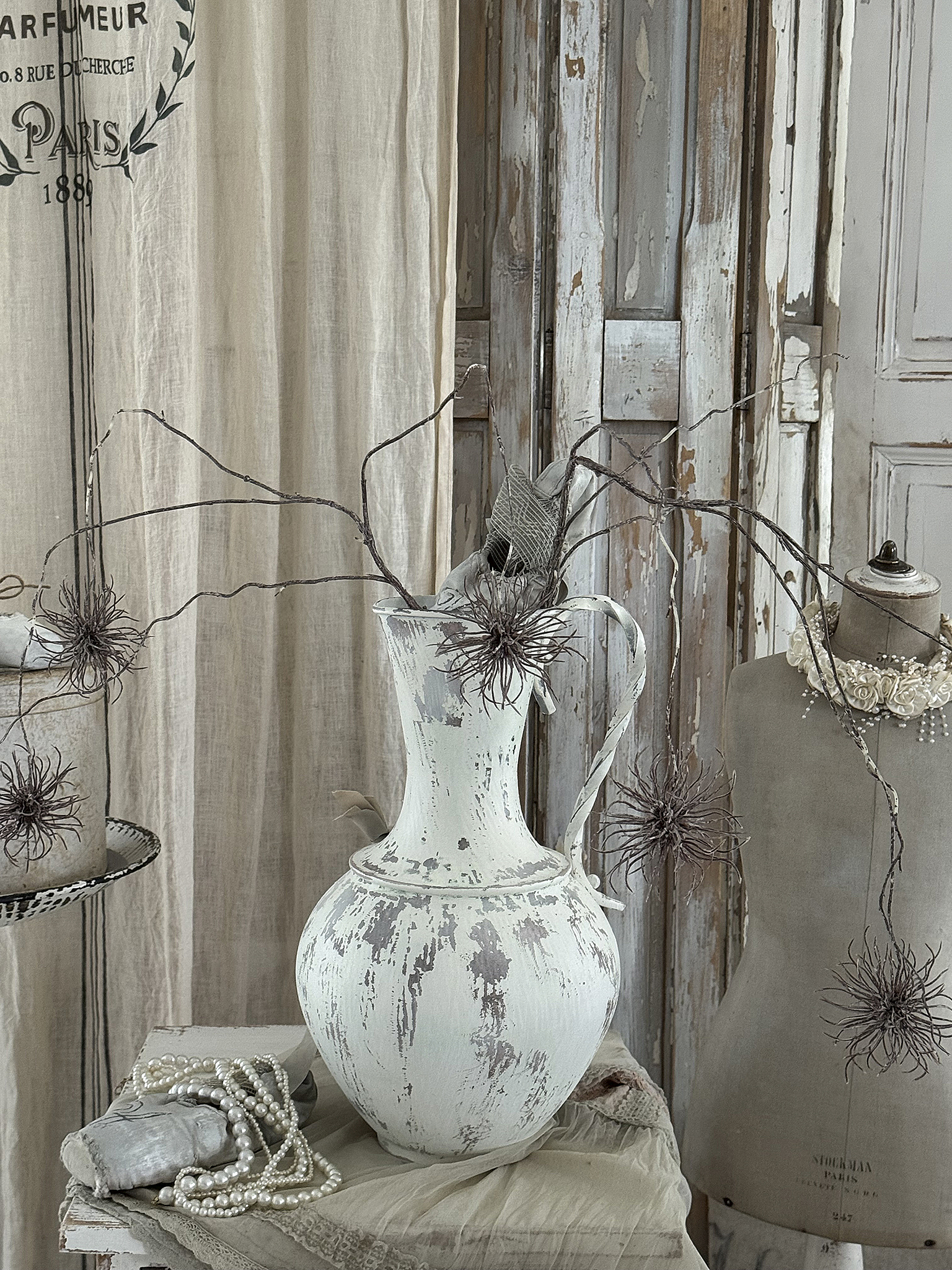 Alte Kupferkanne im individuellen Shabbykleid***