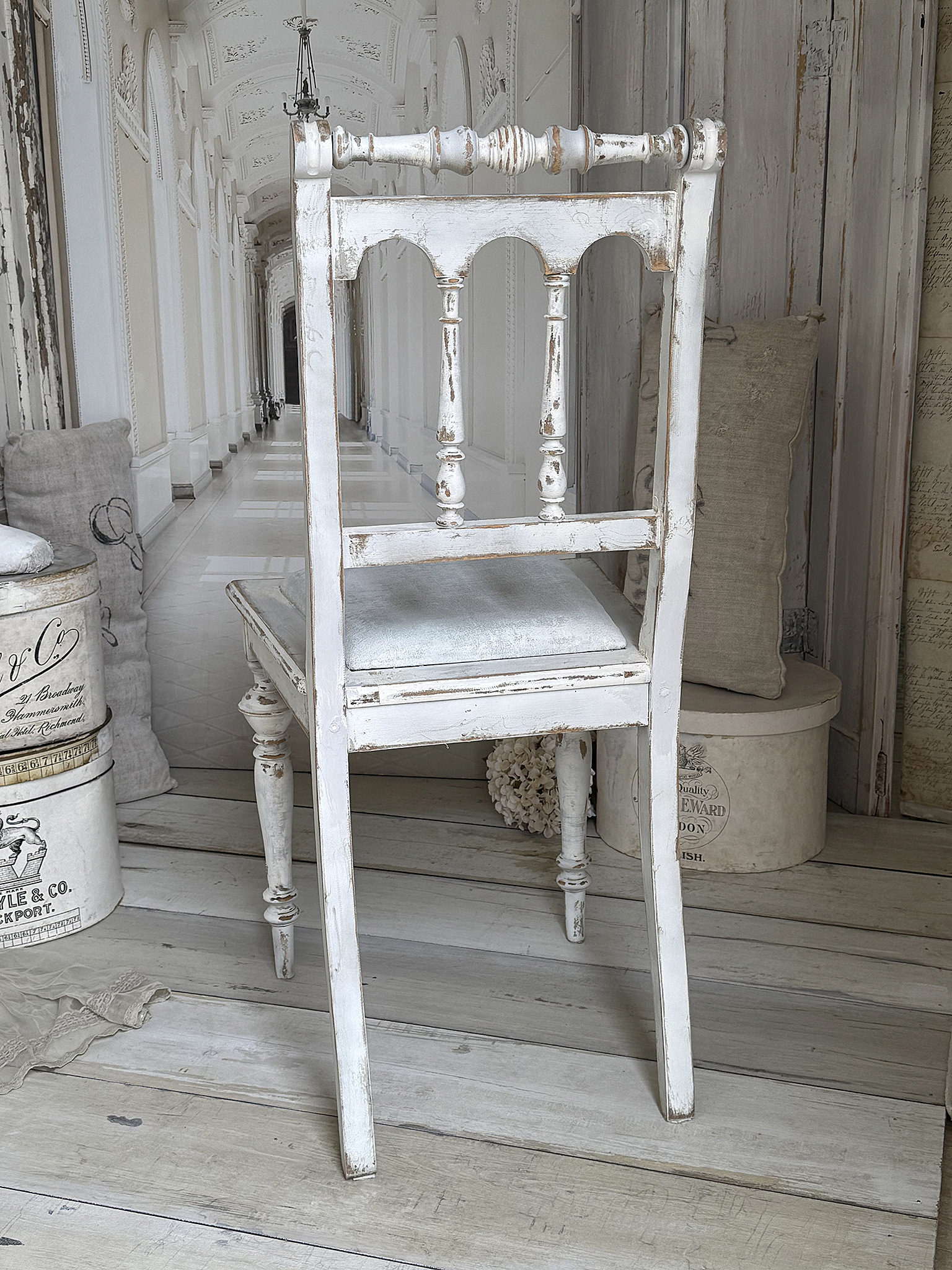 Antiker Gründerzeitstuhl mit Sitzpolster 1***