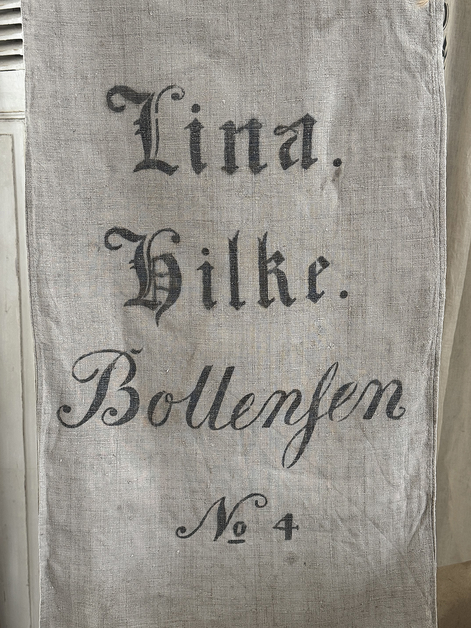 Wunderschöner alter Mehlsack- Lina***