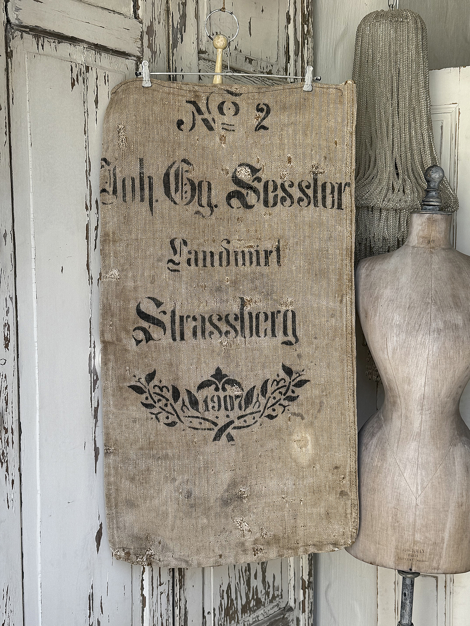  Antiker Leinensack aus dem Jahre 1907 – ein ehrliches Stück Vergangenheit***