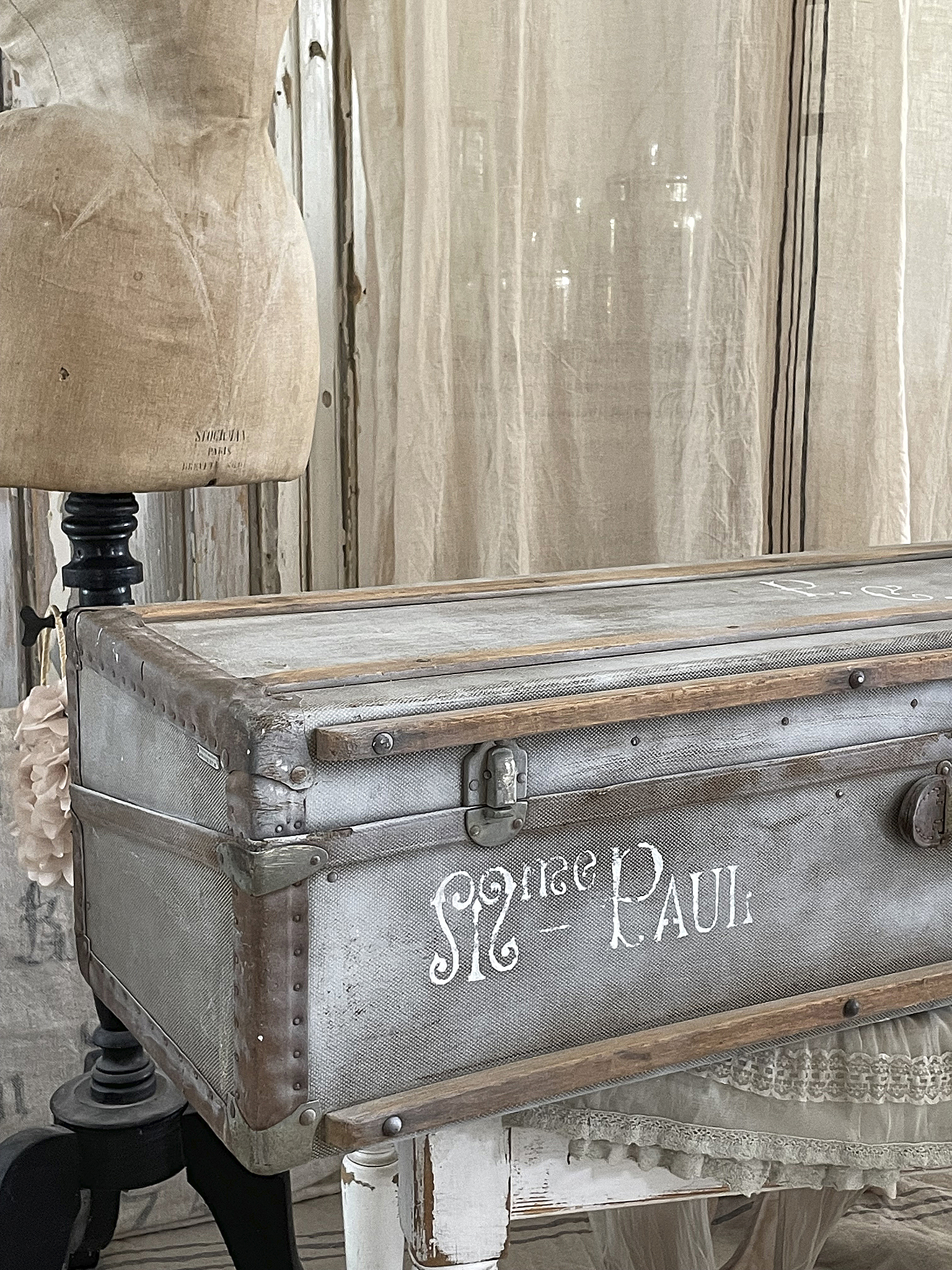 Alte lange Vintage-Kiste Paul*** Alte lange Vintage-Kiste Paul***