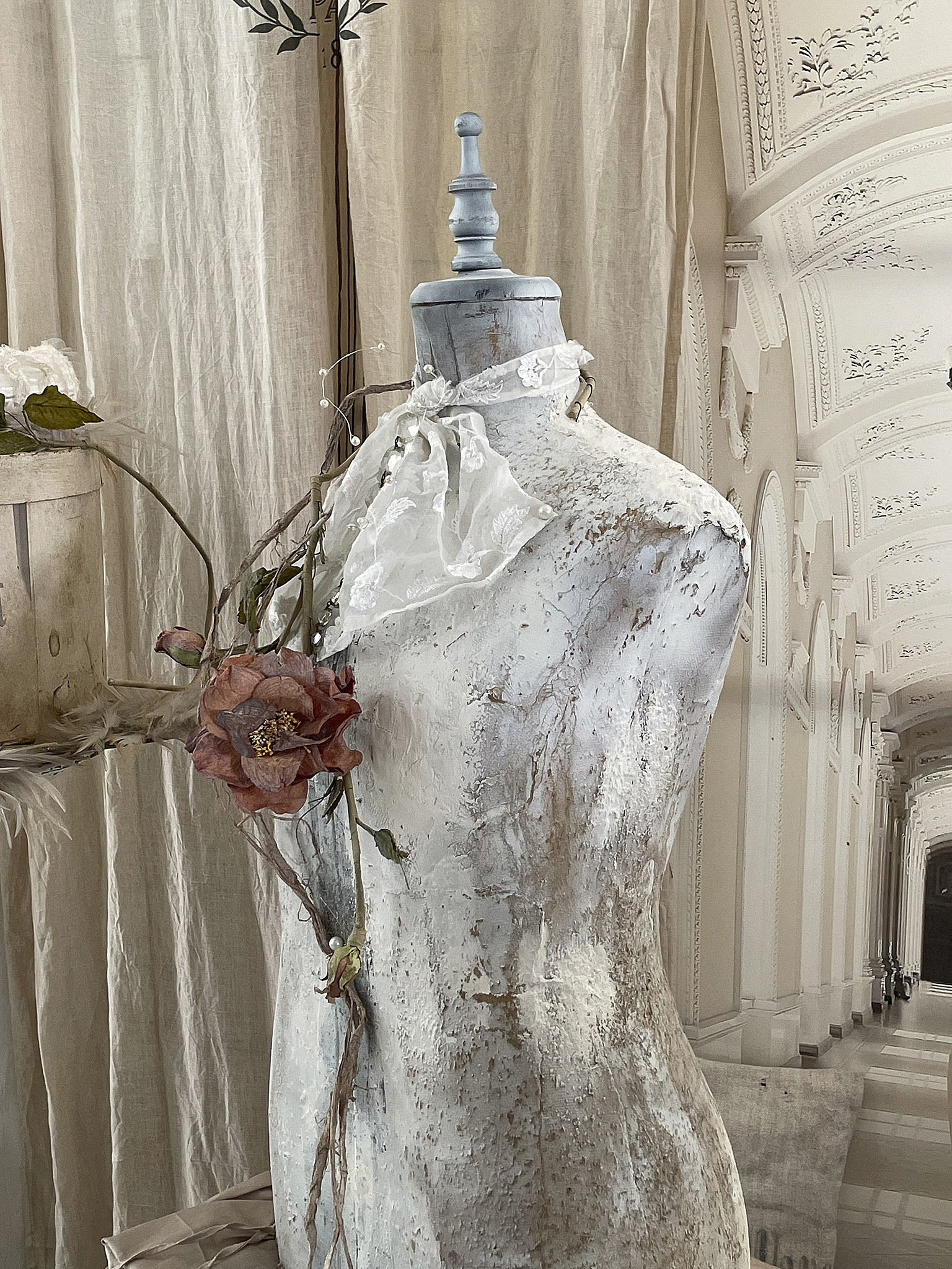 Antike Schneiderpuppe/Torso Shabby-Pur Antike Schneiderpuppe/Torso Shabby-Pur