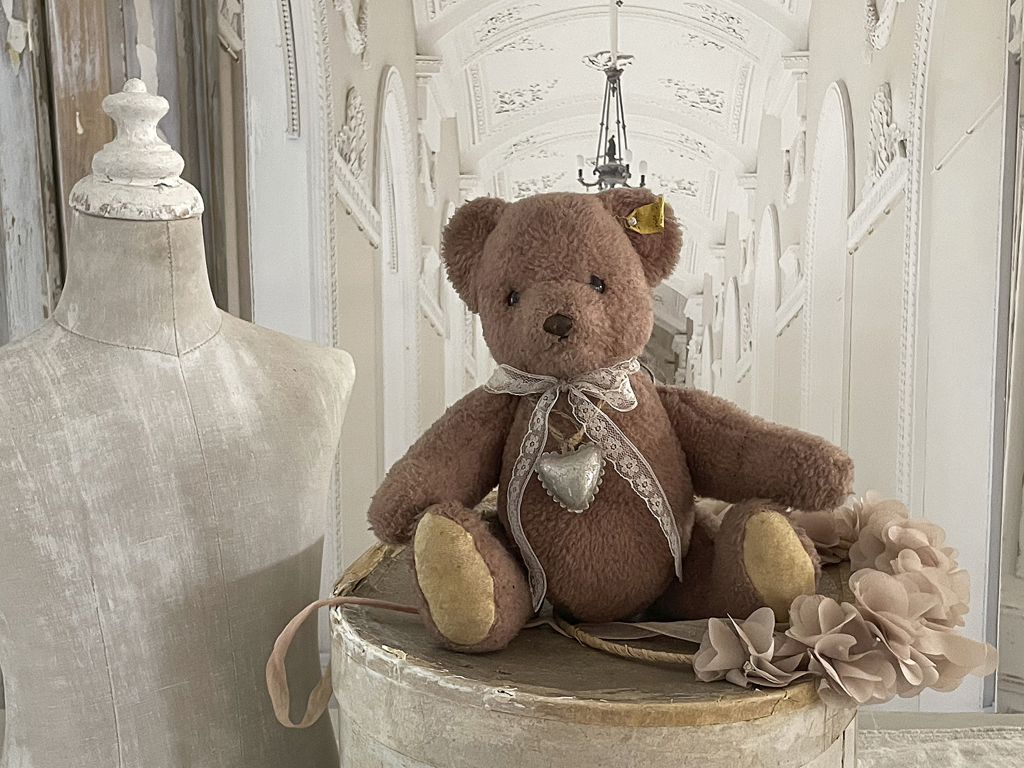 Süßer Vintage Teddybär Steif***