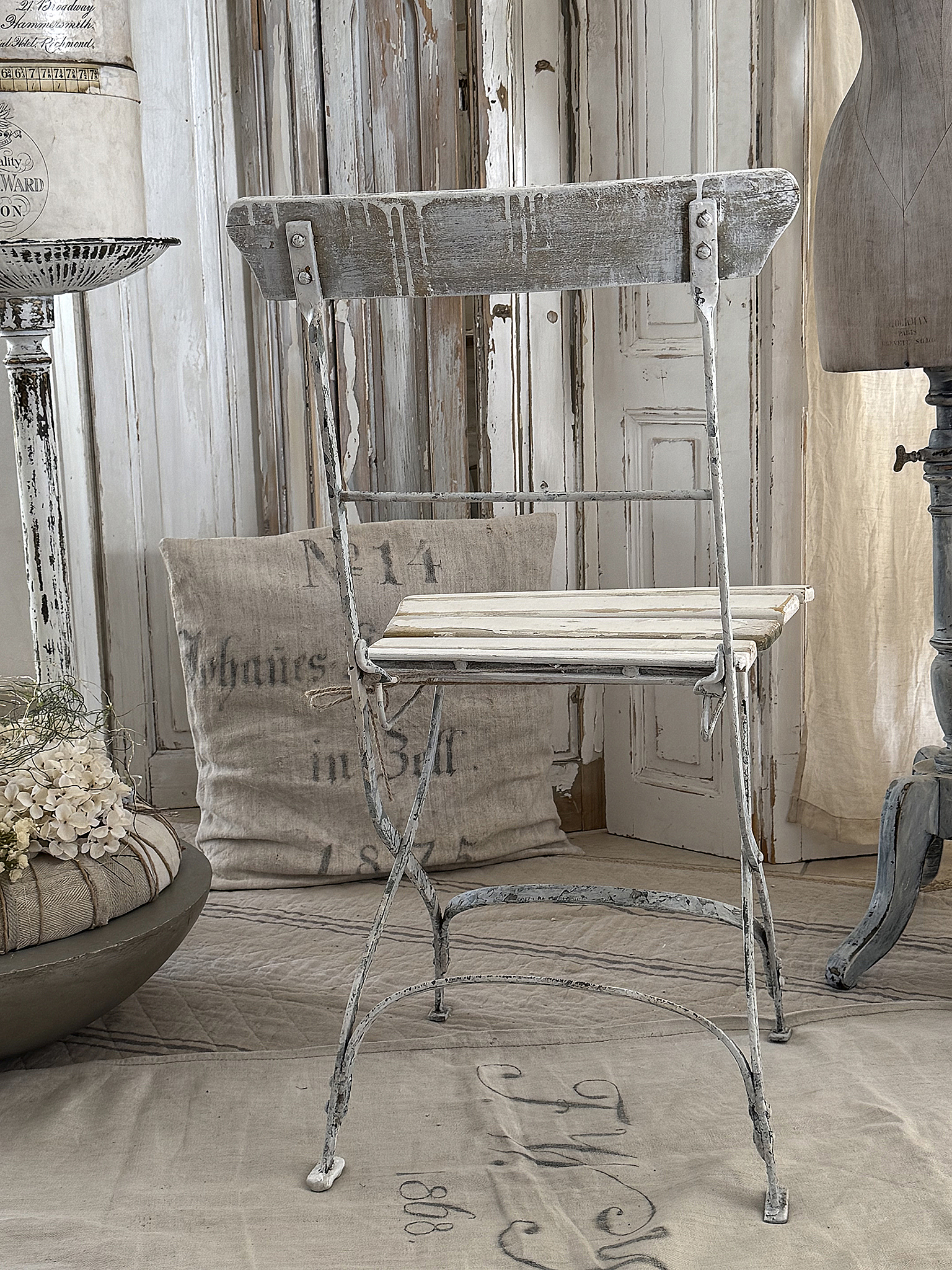 Französischer Vintage-Gartenstuhl – Original, klappbar & mit zauberhafter Patina***