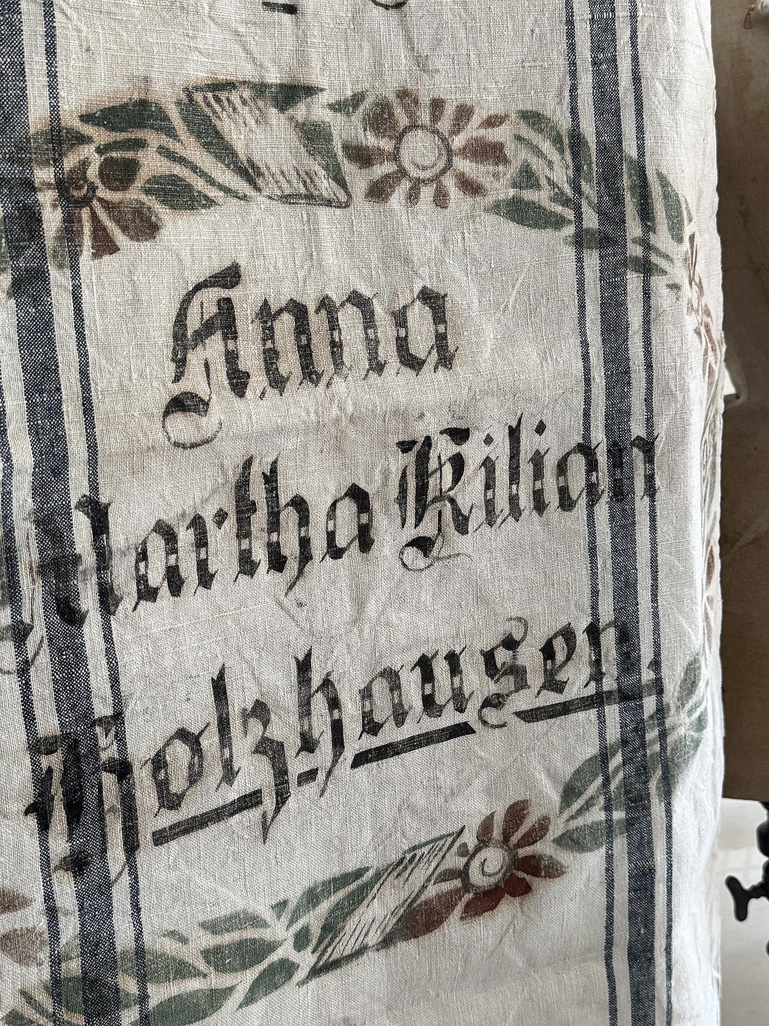 Antiker Mehlsack von 1919-No3/Blütenkranz***