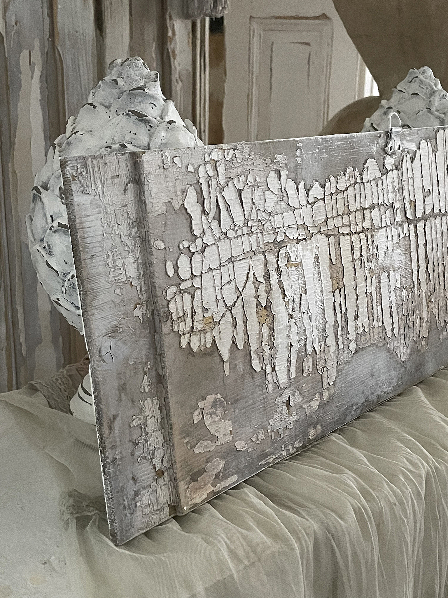 Shabbybild antike Holzkassette Of-Art