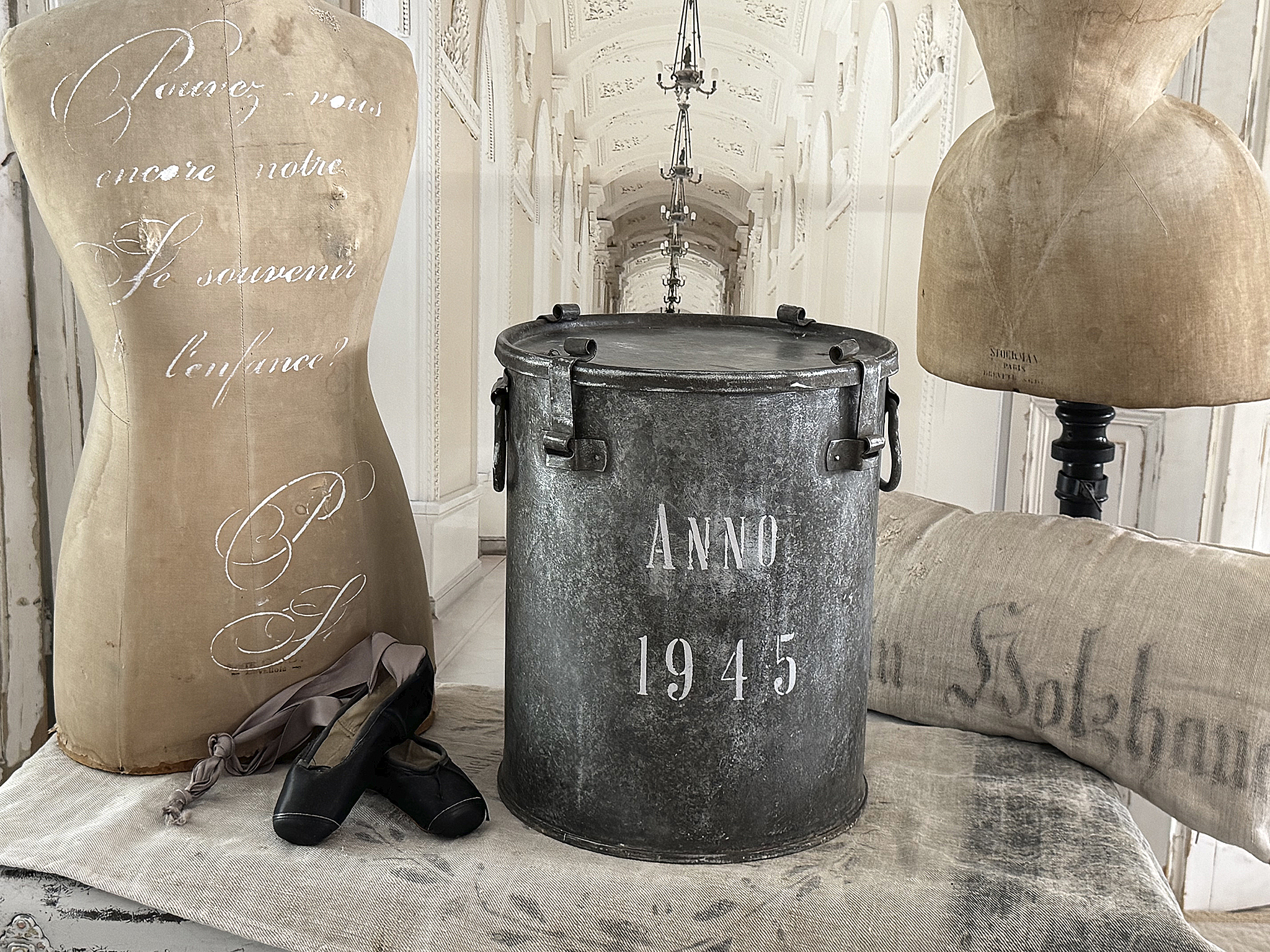 Große Zinktonne – Anno 1945, wertig & mit schöner Patina***