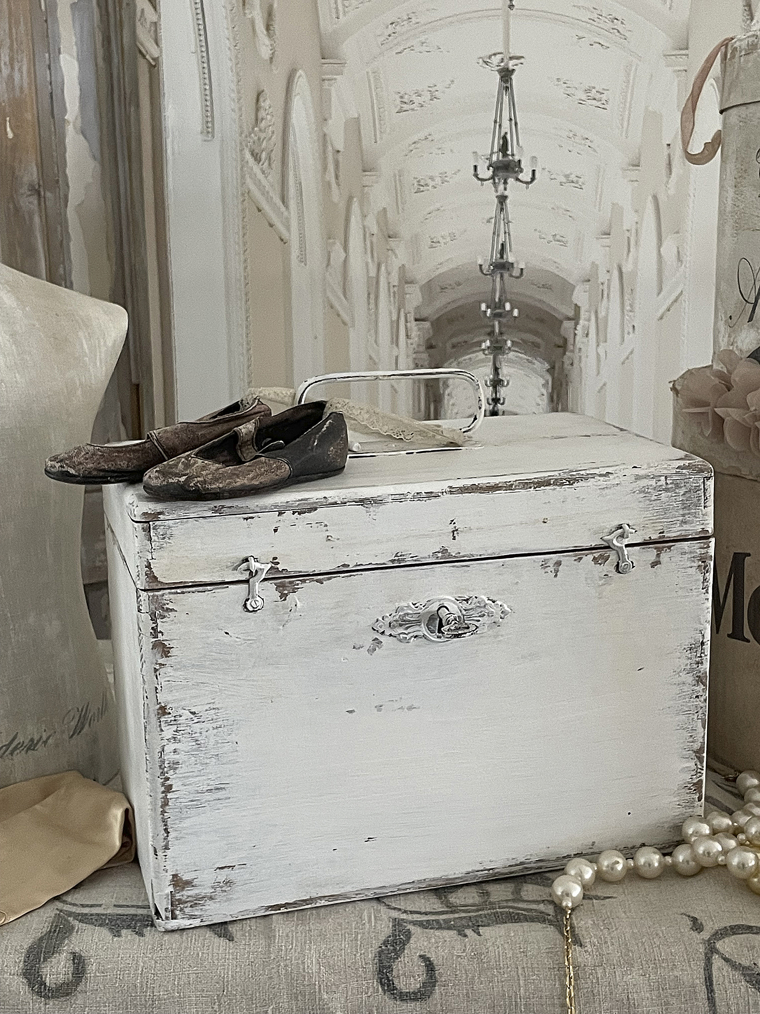 Reizende antike Shabby-Holzkassette*** Reizende antike Shabby-Holzkassette***