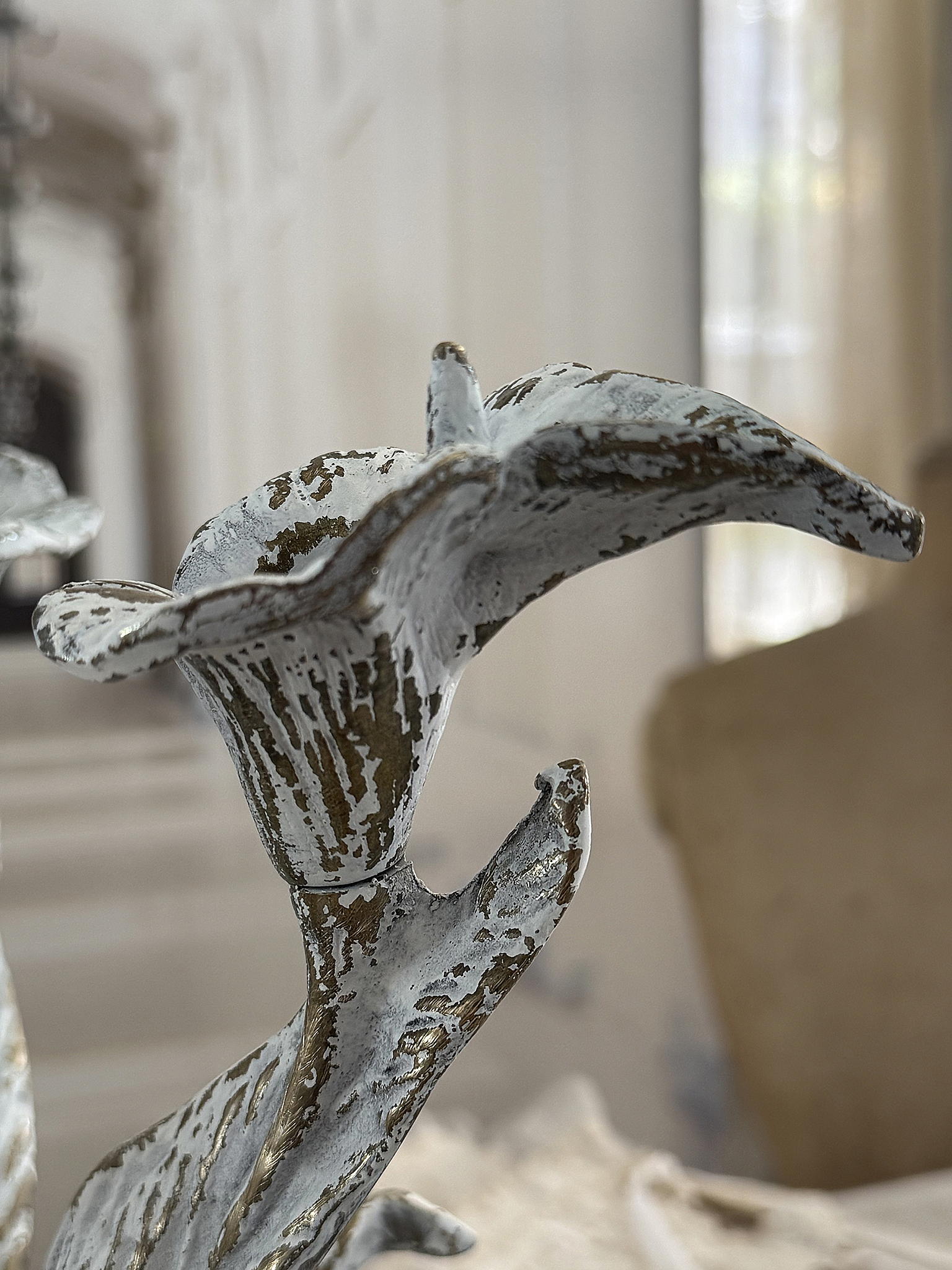 Dreiflammiger Vintage Kerzenleuchter im Jugendstil***