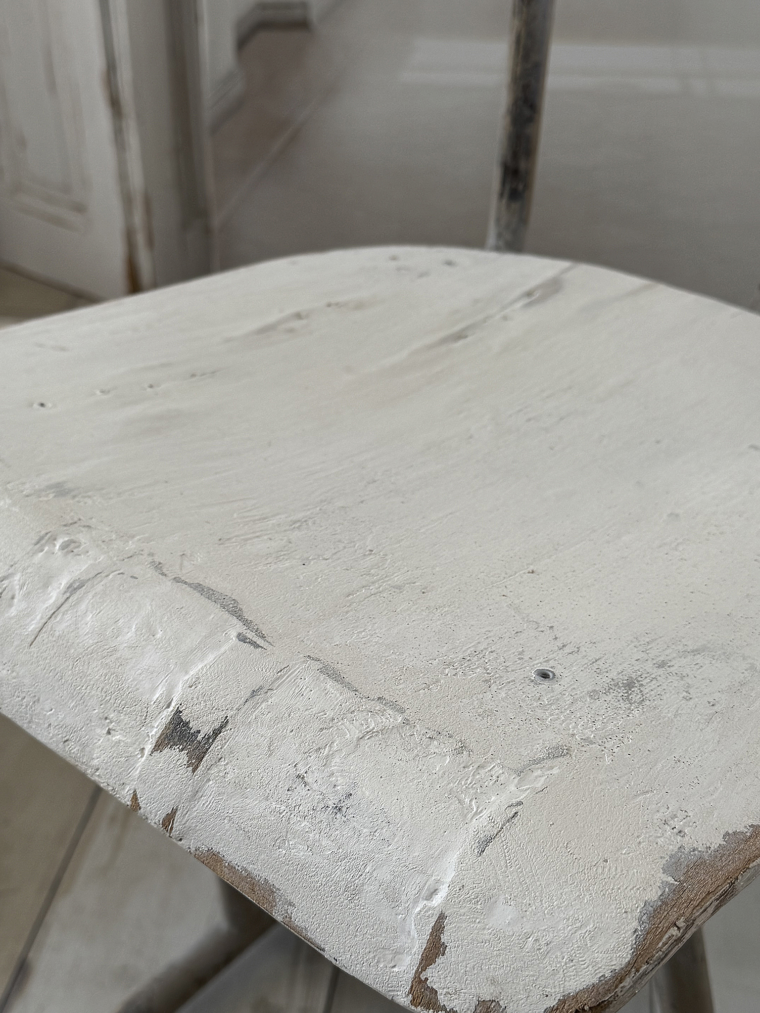 Alter Werkstattstuhl im Shabby Chic mit charmantem Vintage-Flair***