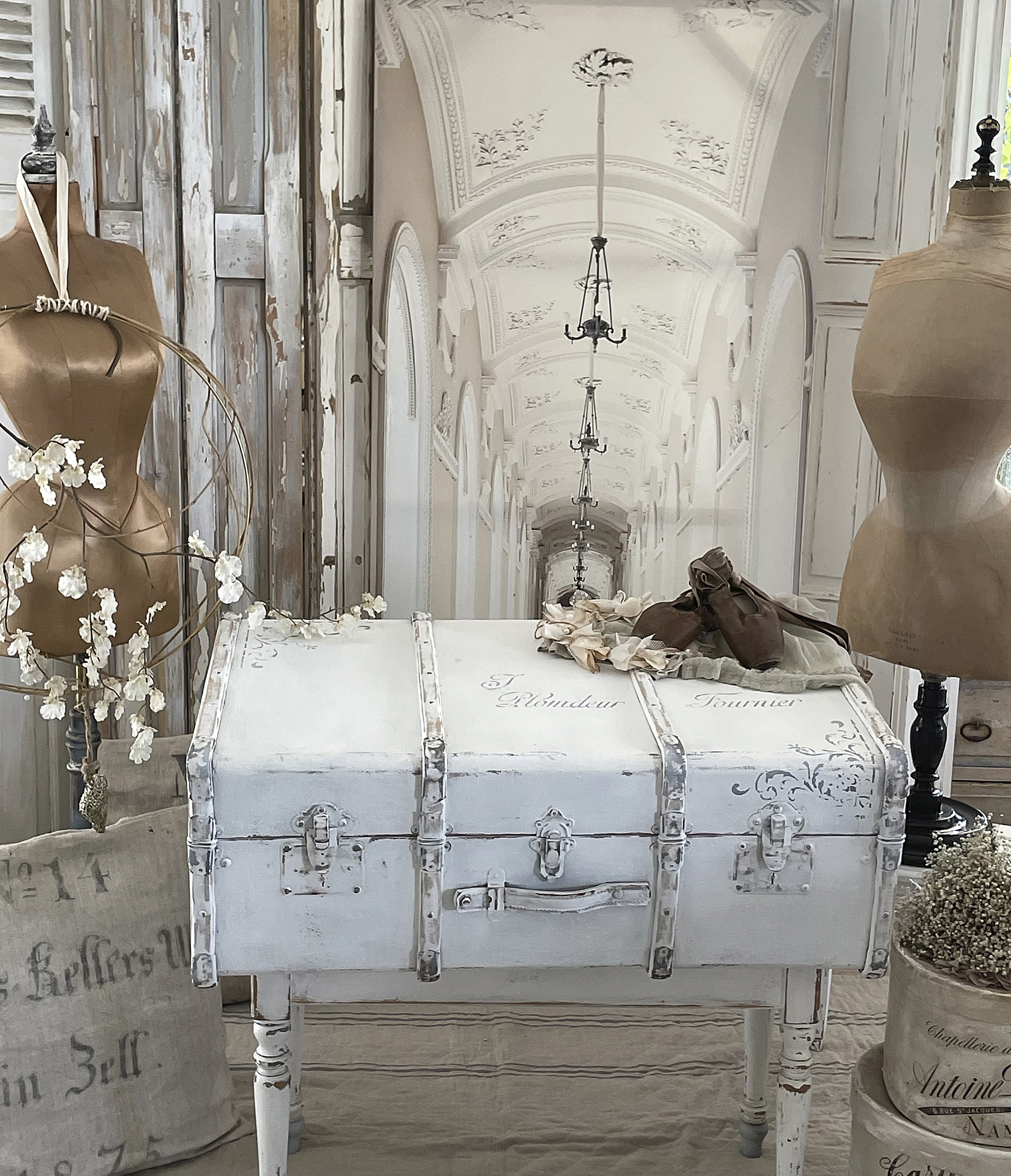 Nostalgischer großer Shabby-Überseekoffer Plomdeur*** Nostalgischer großer Shabby-Überseekoffer Plomdeur***
